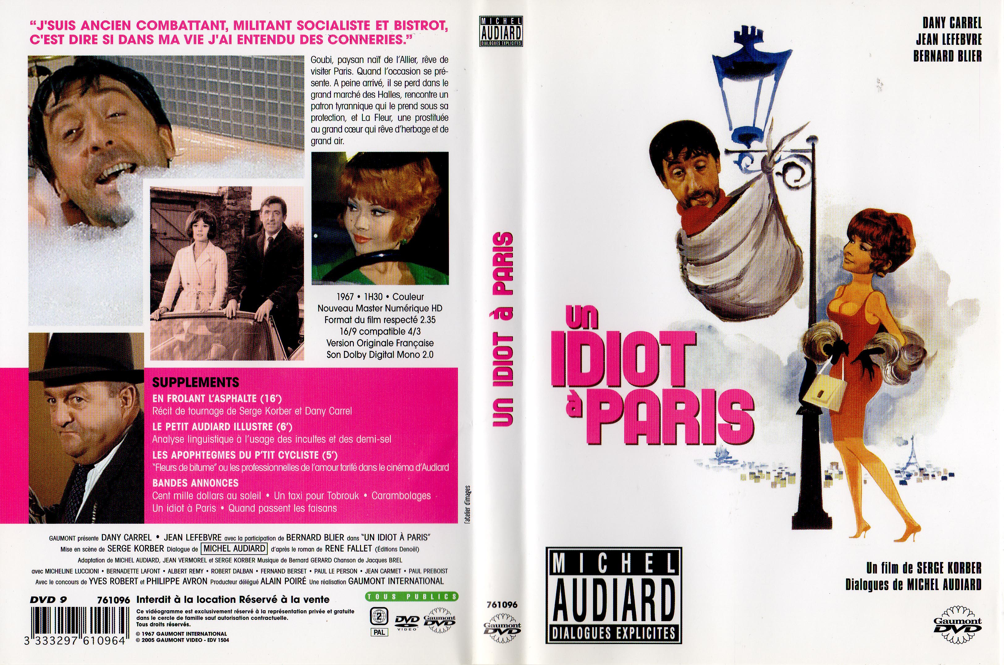 Jaquette DVD Un idiot  Paris v2