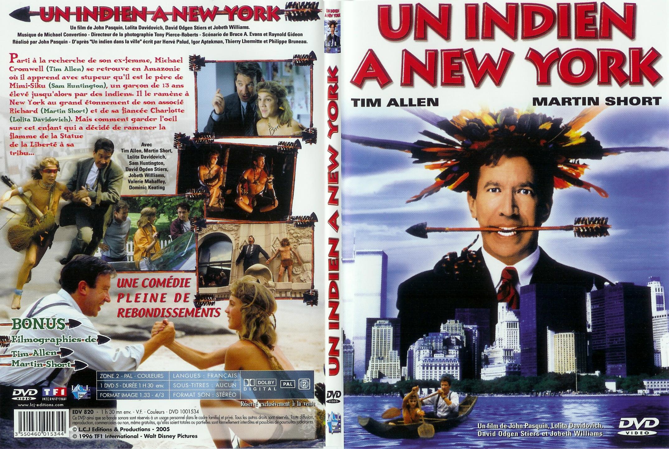 Jaquette DVD Un indien  New-York - SLIM