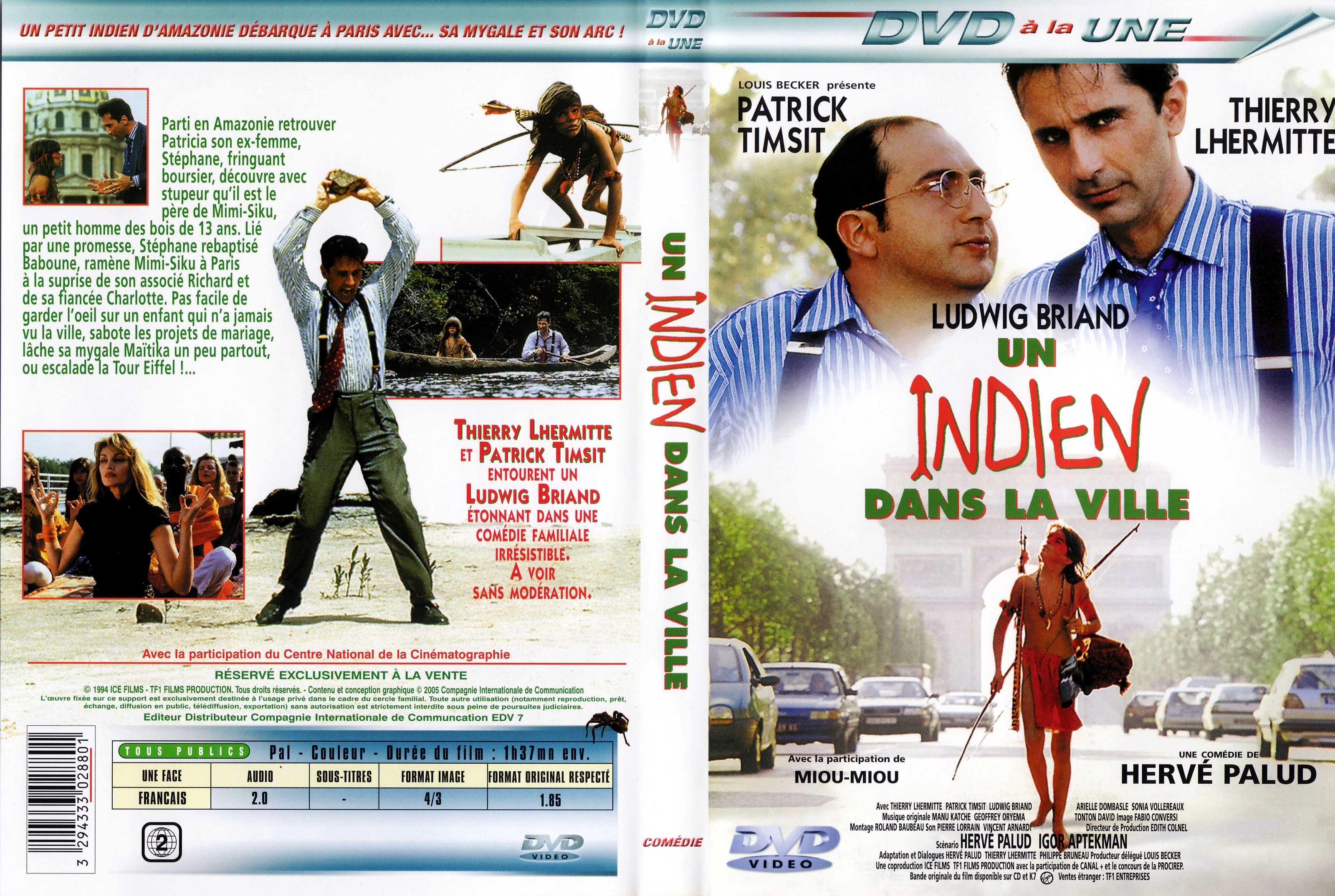 Jaquette DVD Un indien dans la ville