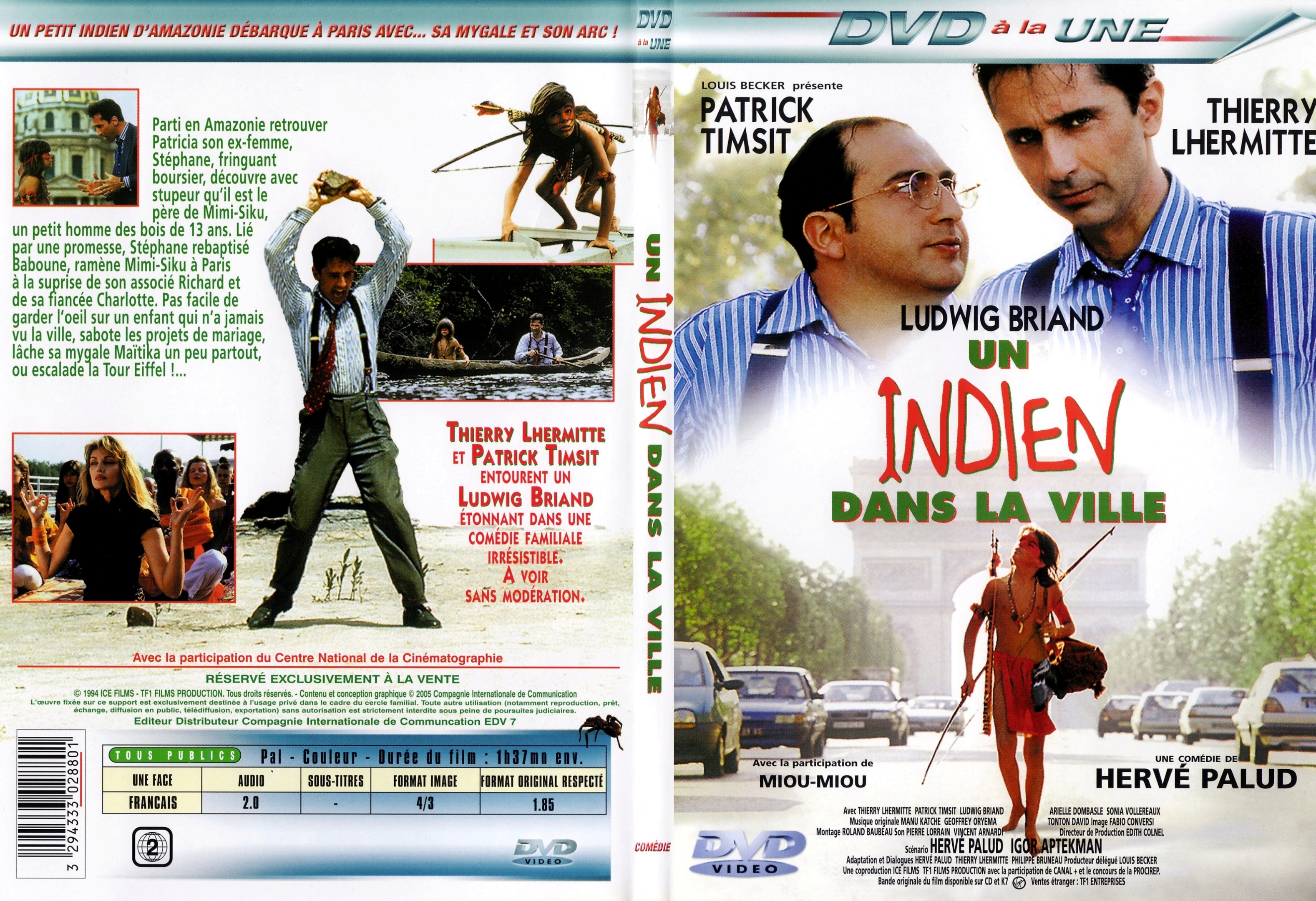 Jaquette DVD Un indien dans la ville - SLIM