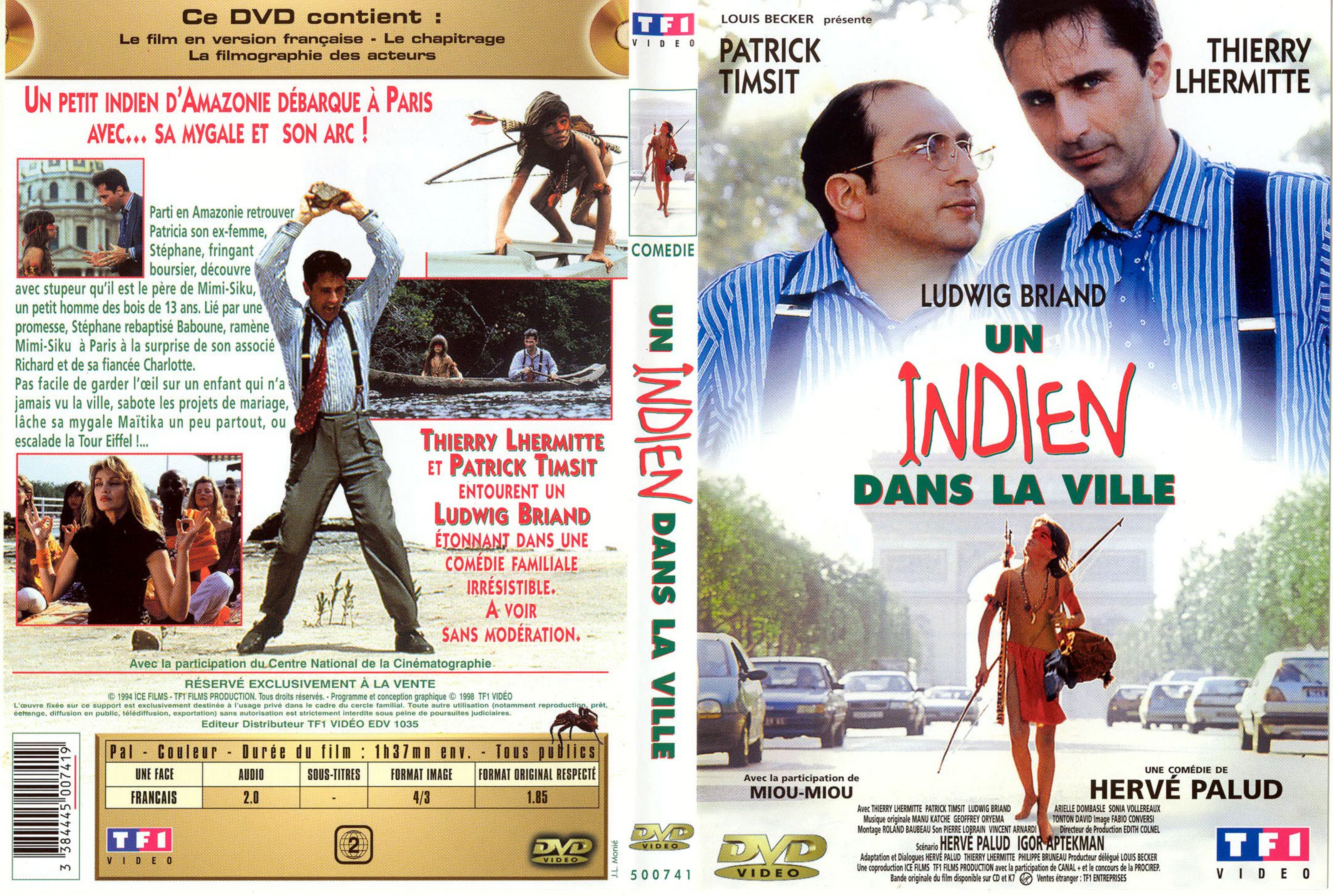 Jaquette DVD Un indien dans la ville v2