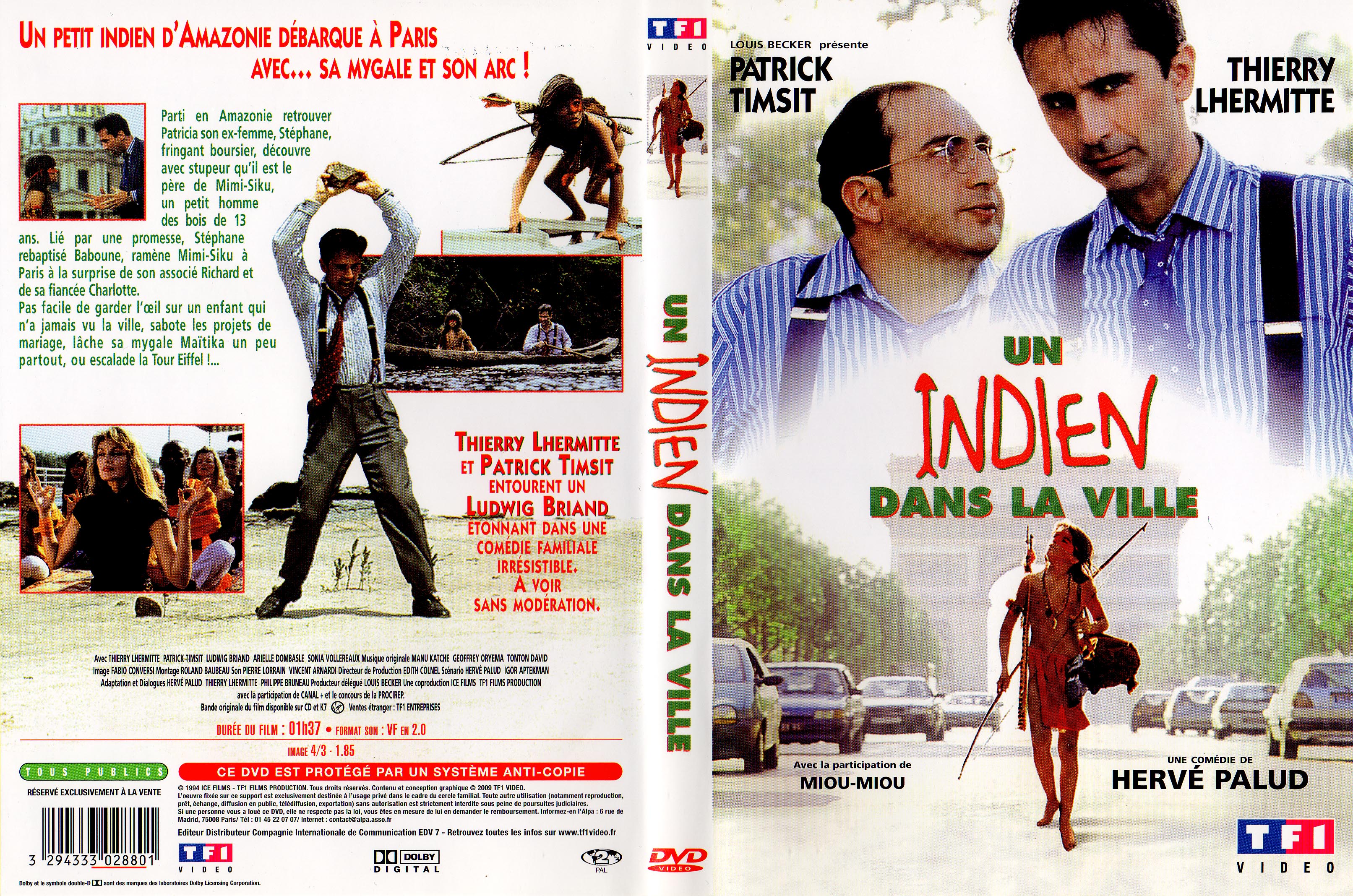 Jaquette DVD Un indien dans la ville v3