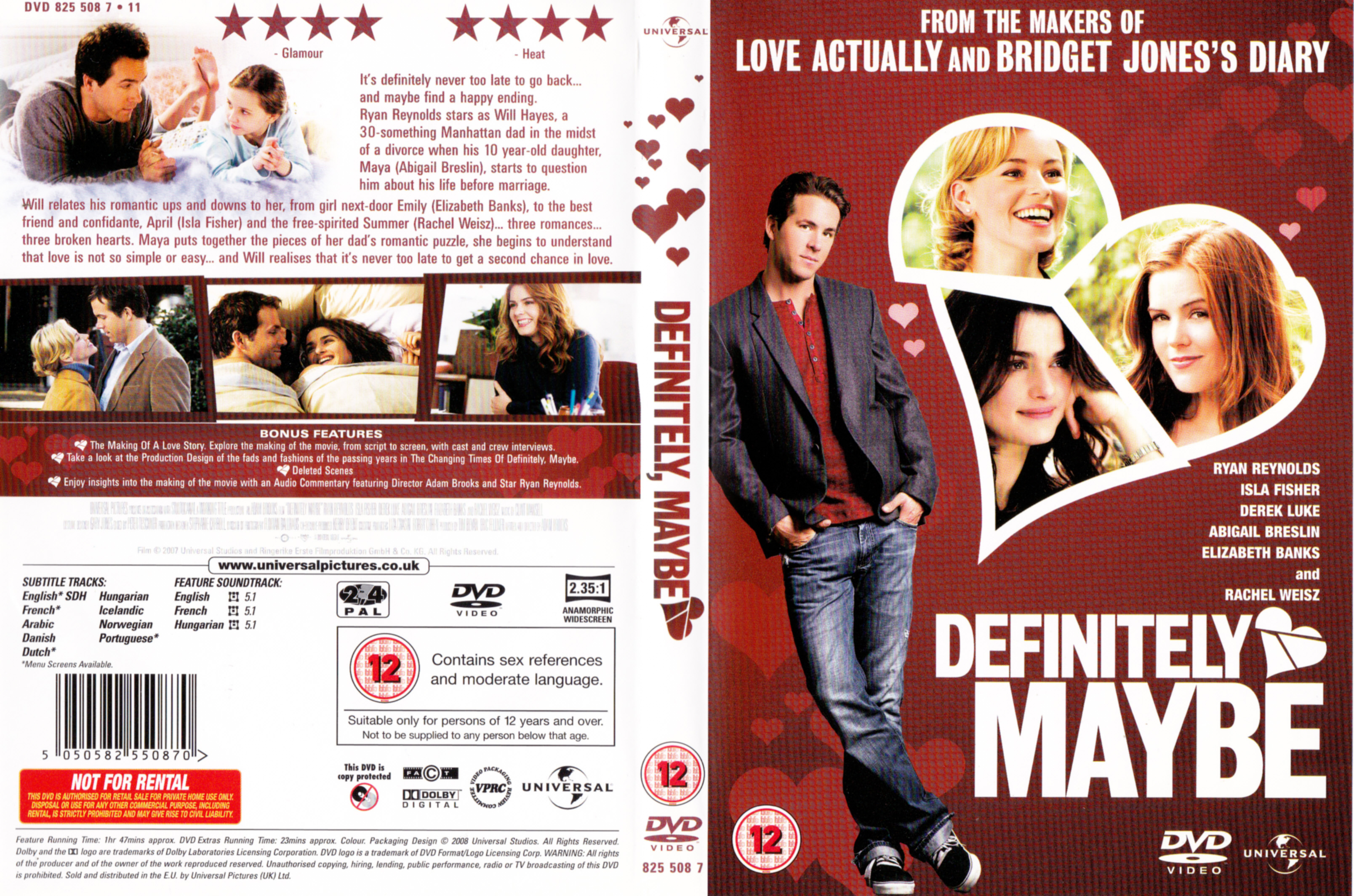 Jaquette DVD Un jour, peut tre - Definitely, Maybe Zone 1