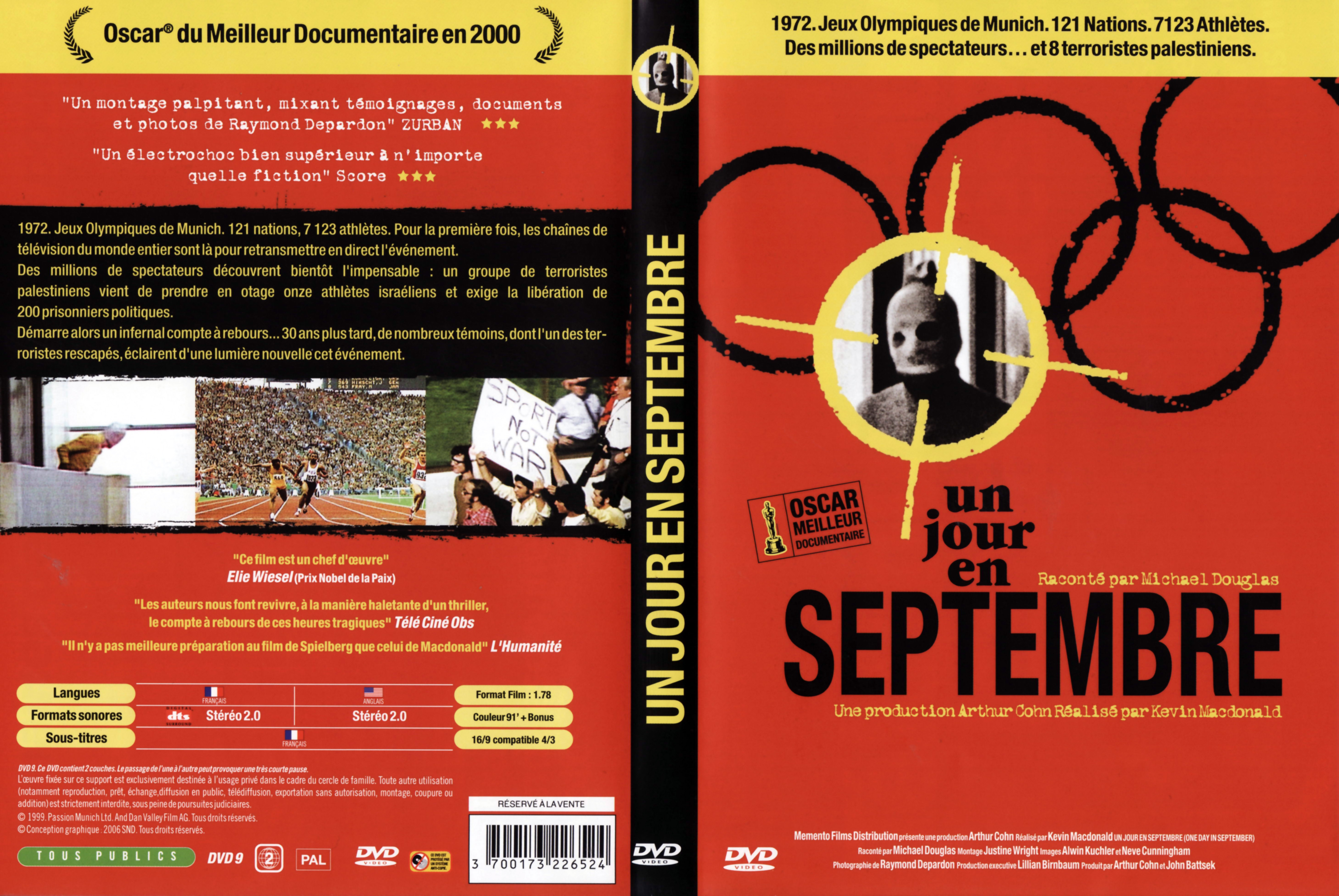 Jaquette DVD Un jour de septembre