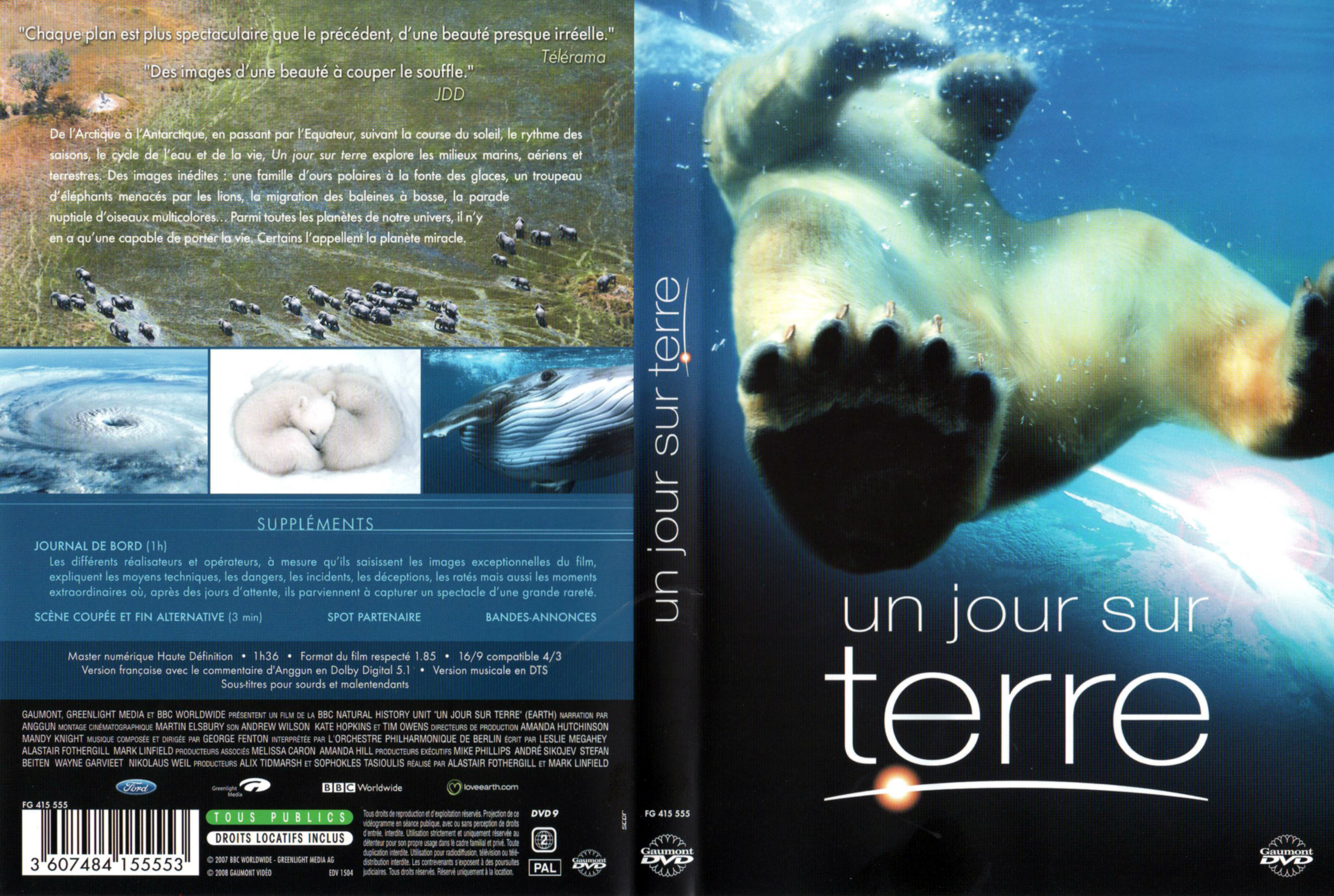 Jaquette DVD Un jour sur terre