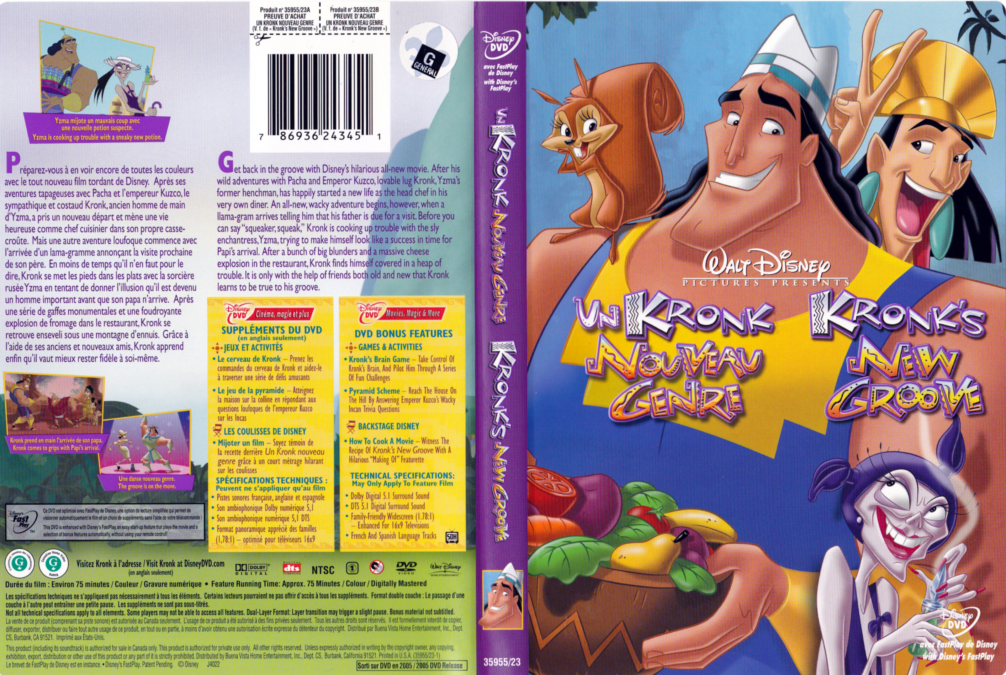 Jaquette DVD Un kronk nouveau genre - Kronk