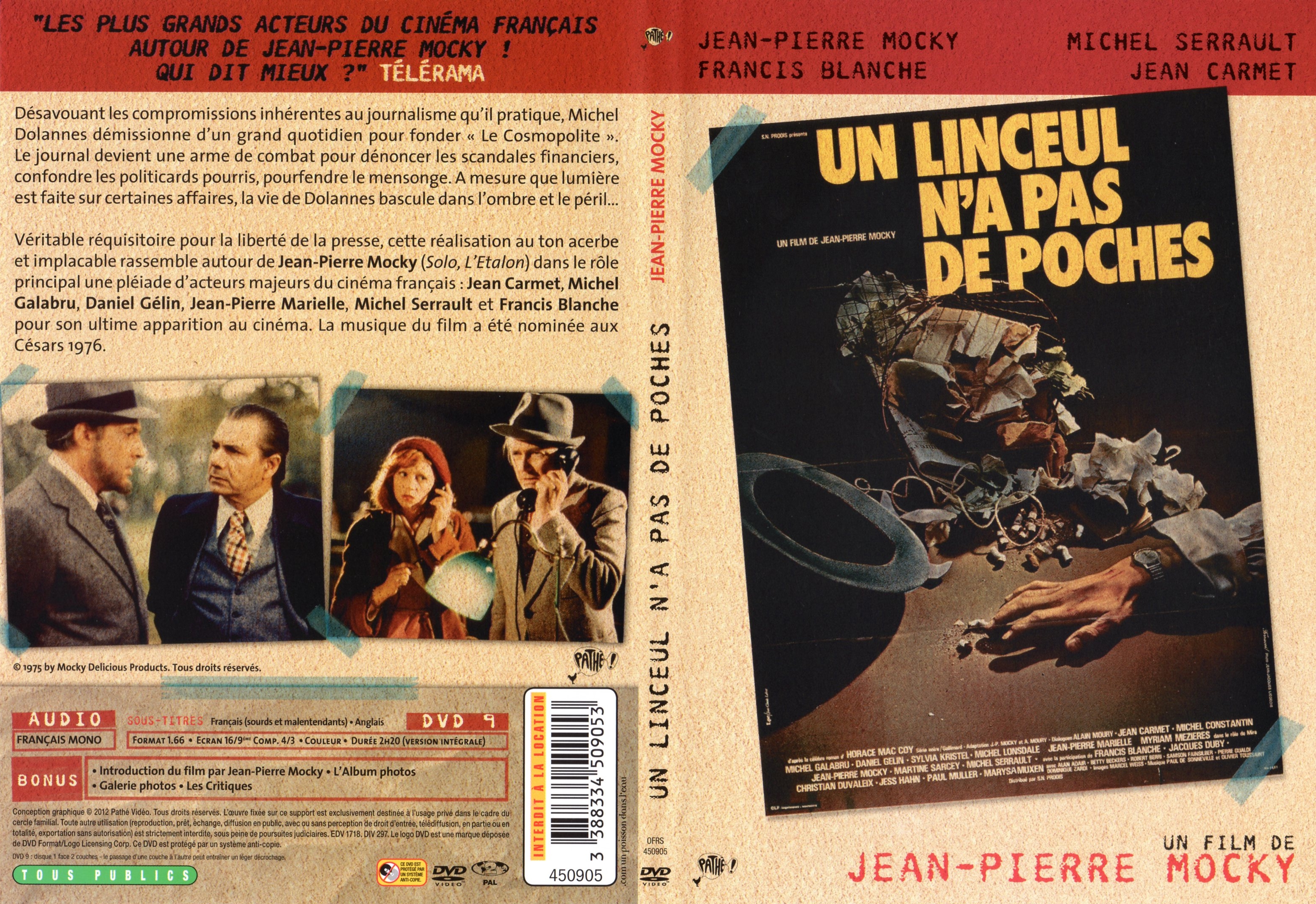 Jaquette DVD Un linceul n