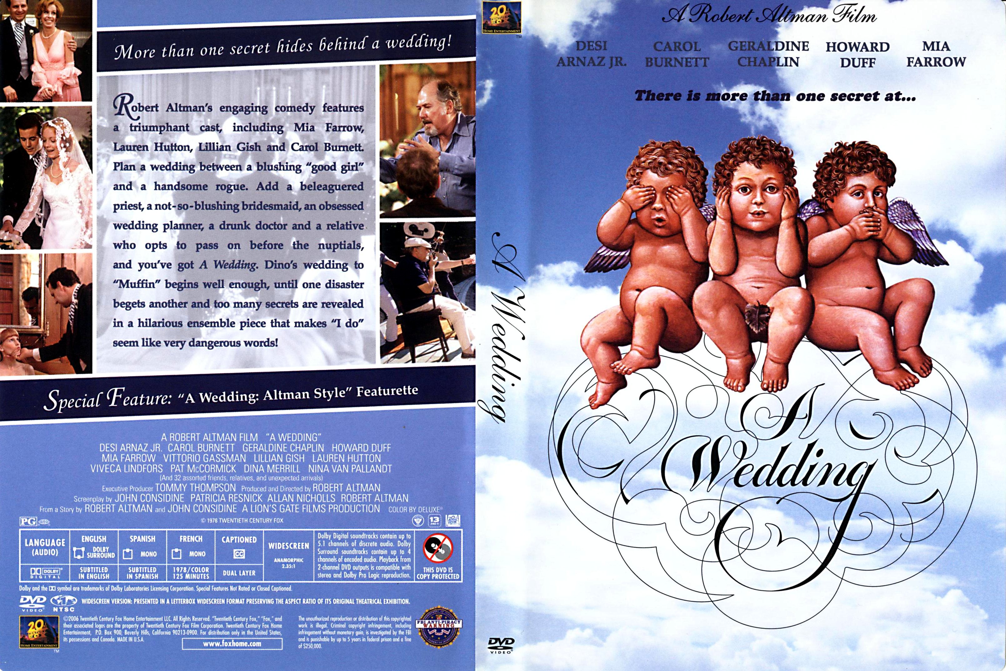 Jaquette DVD Un mariage - A wedding Zone 1