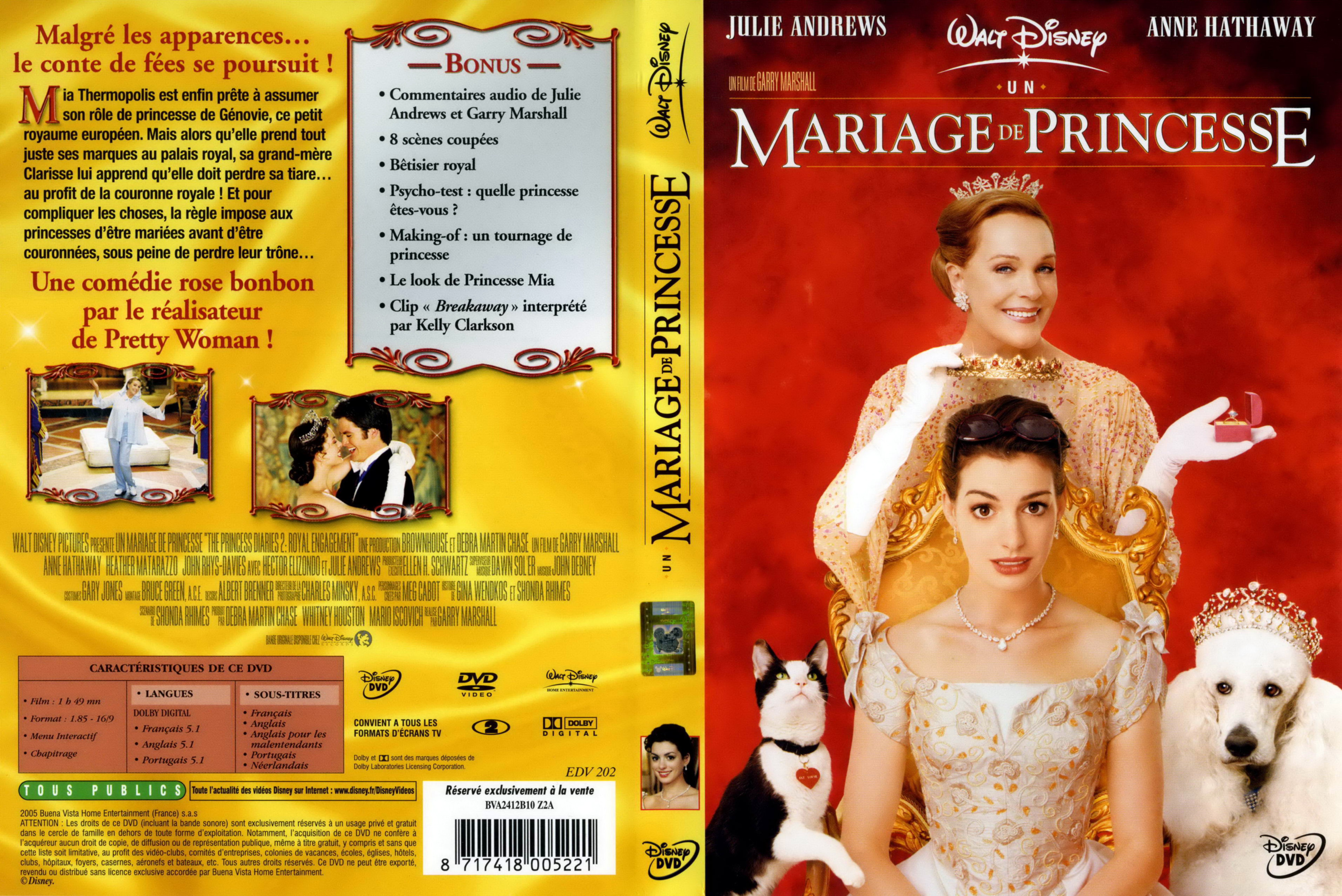 Jaquette DVD Un mariage de princesse