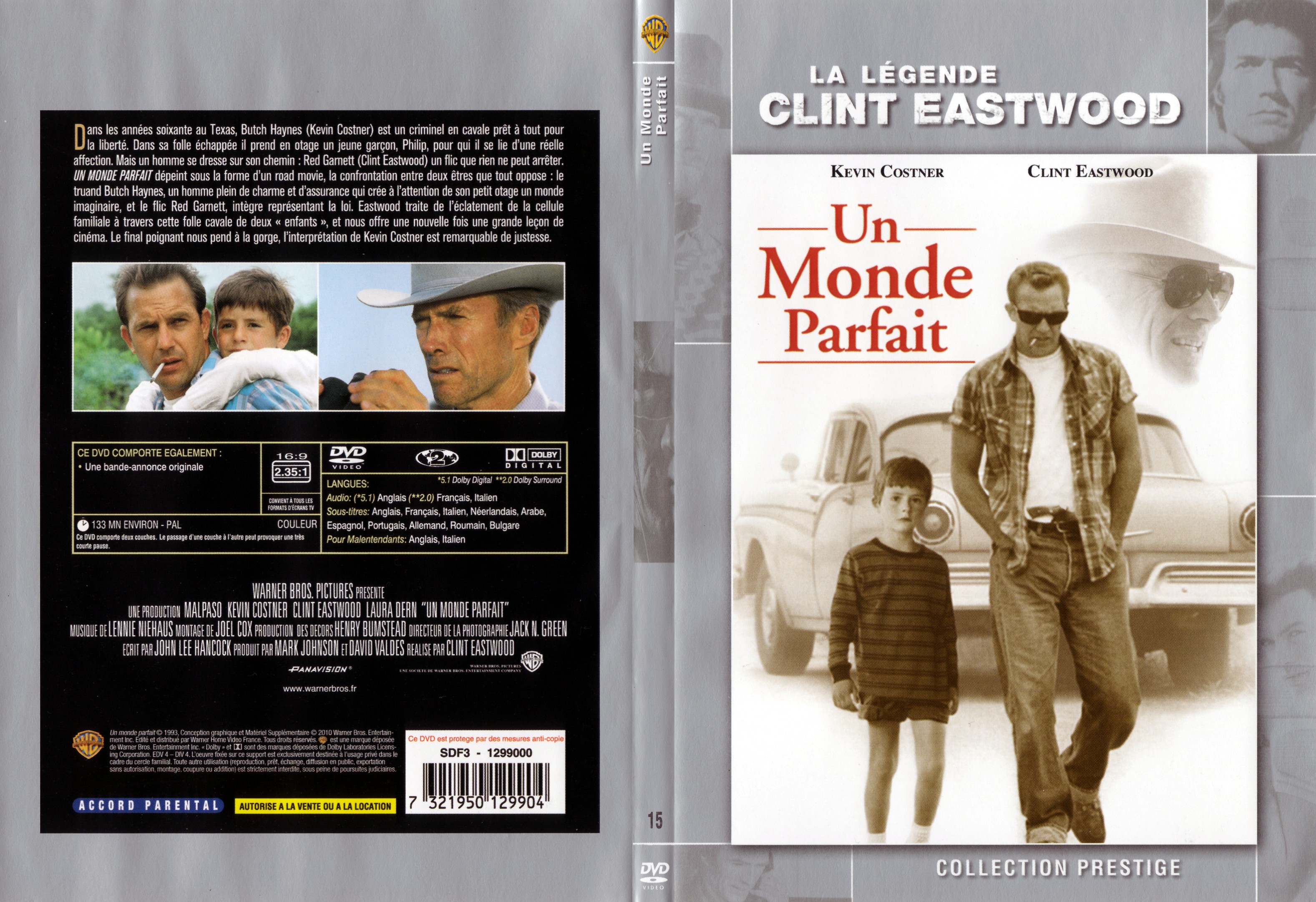 Jaquette DVD Un monde parfait - SLIM