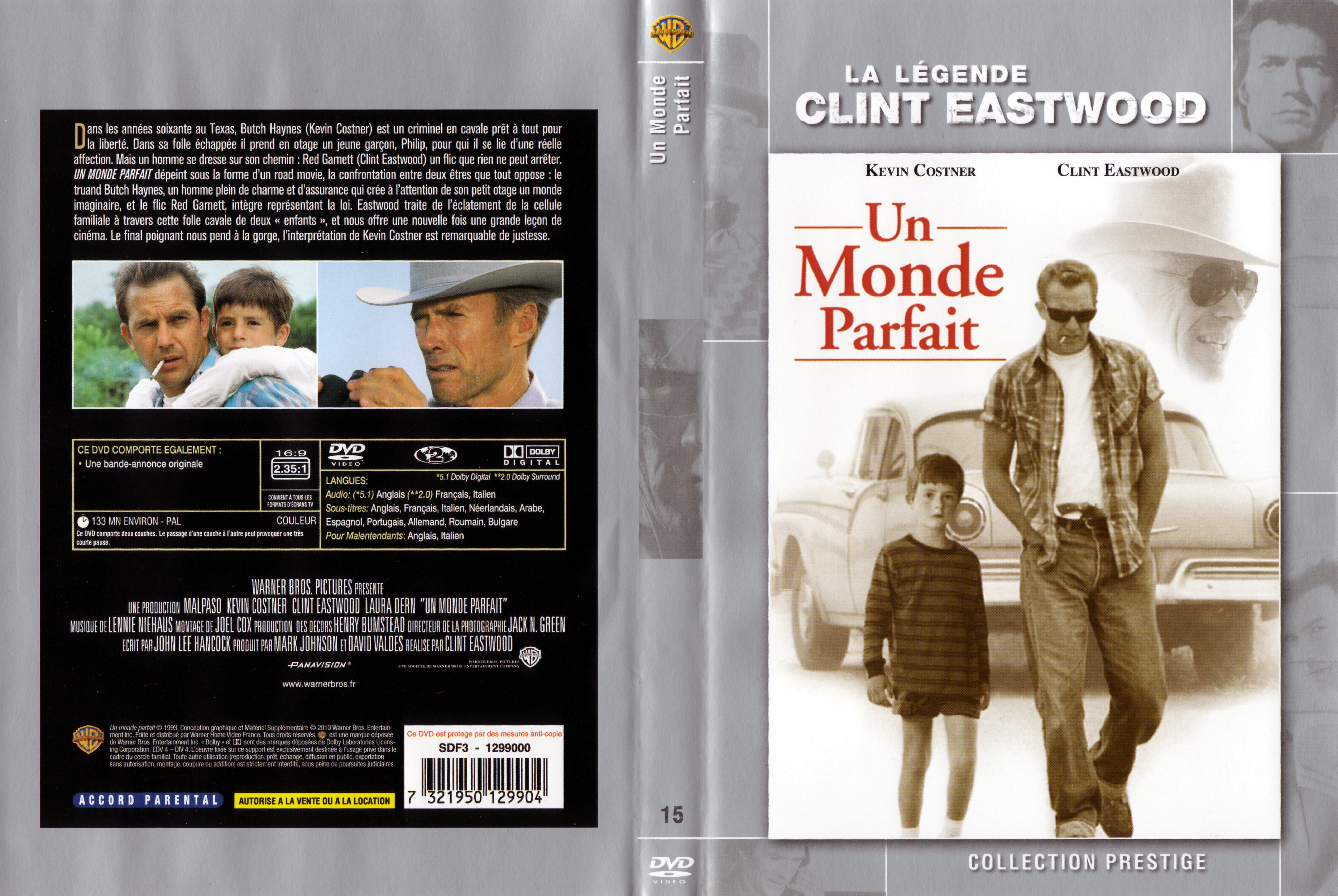 Jaquette DVD Un monde parfait v4