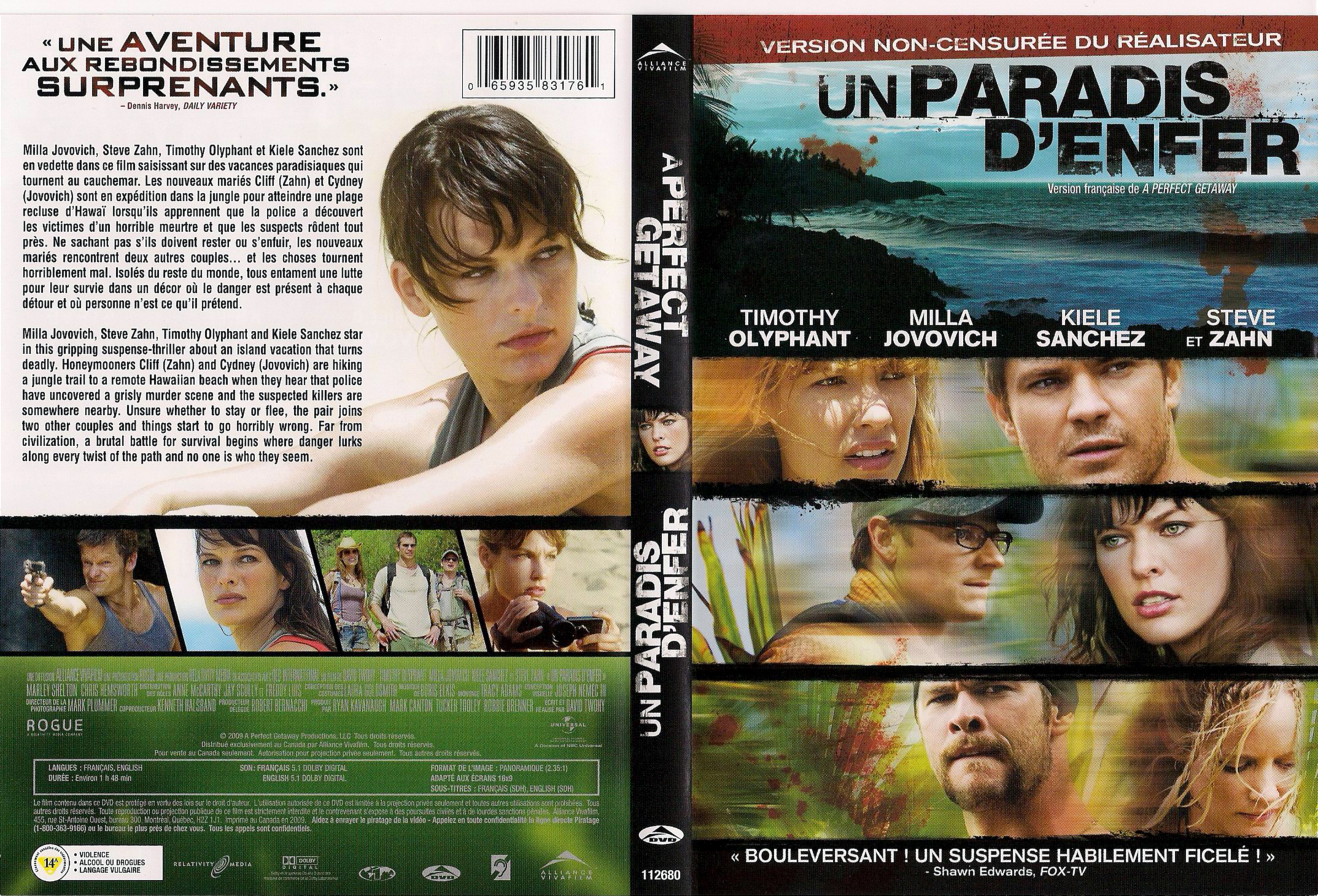 Jaquette DVD Un paradis d