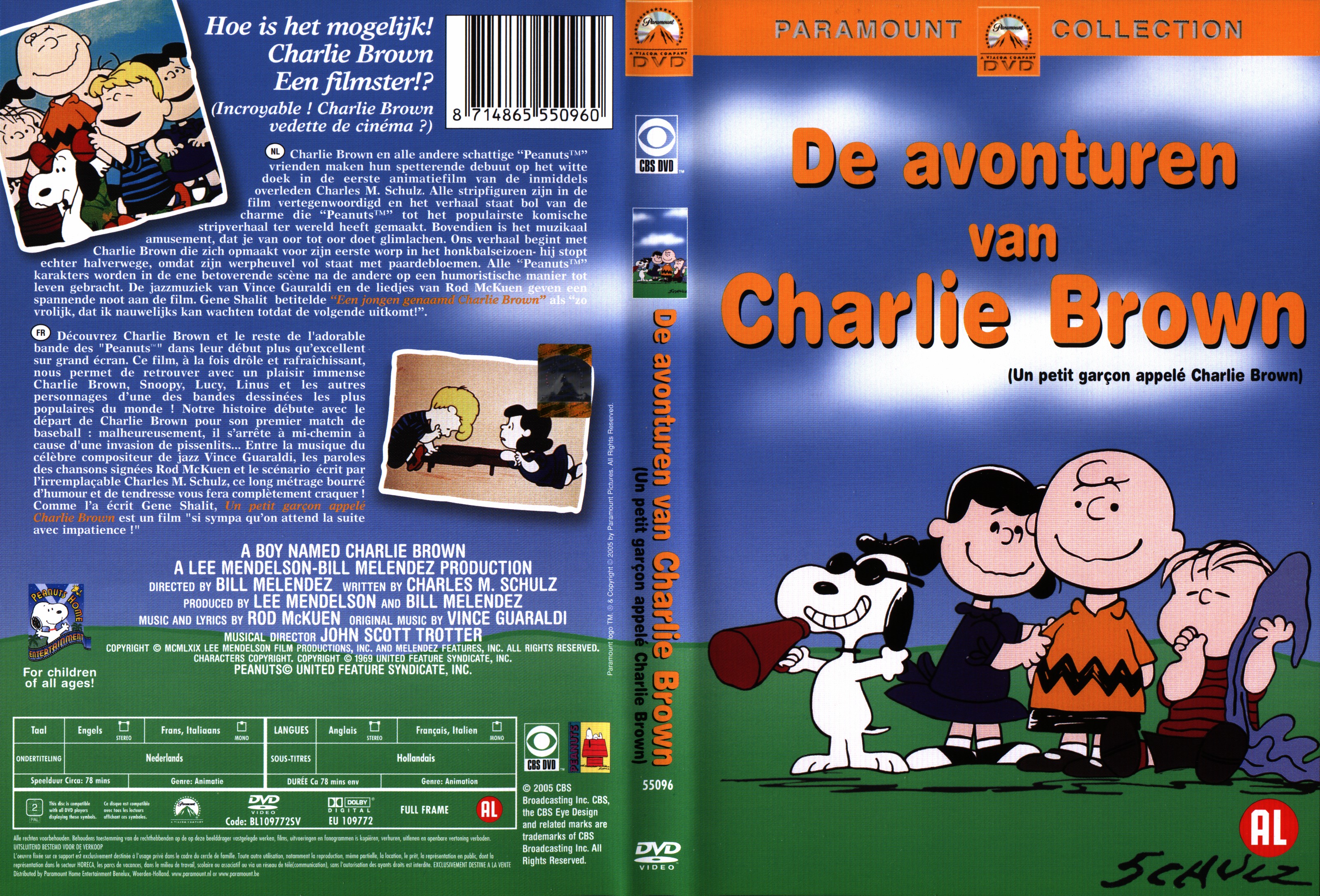 Jaquette DVD Un petit garcon appel Charlie Brown