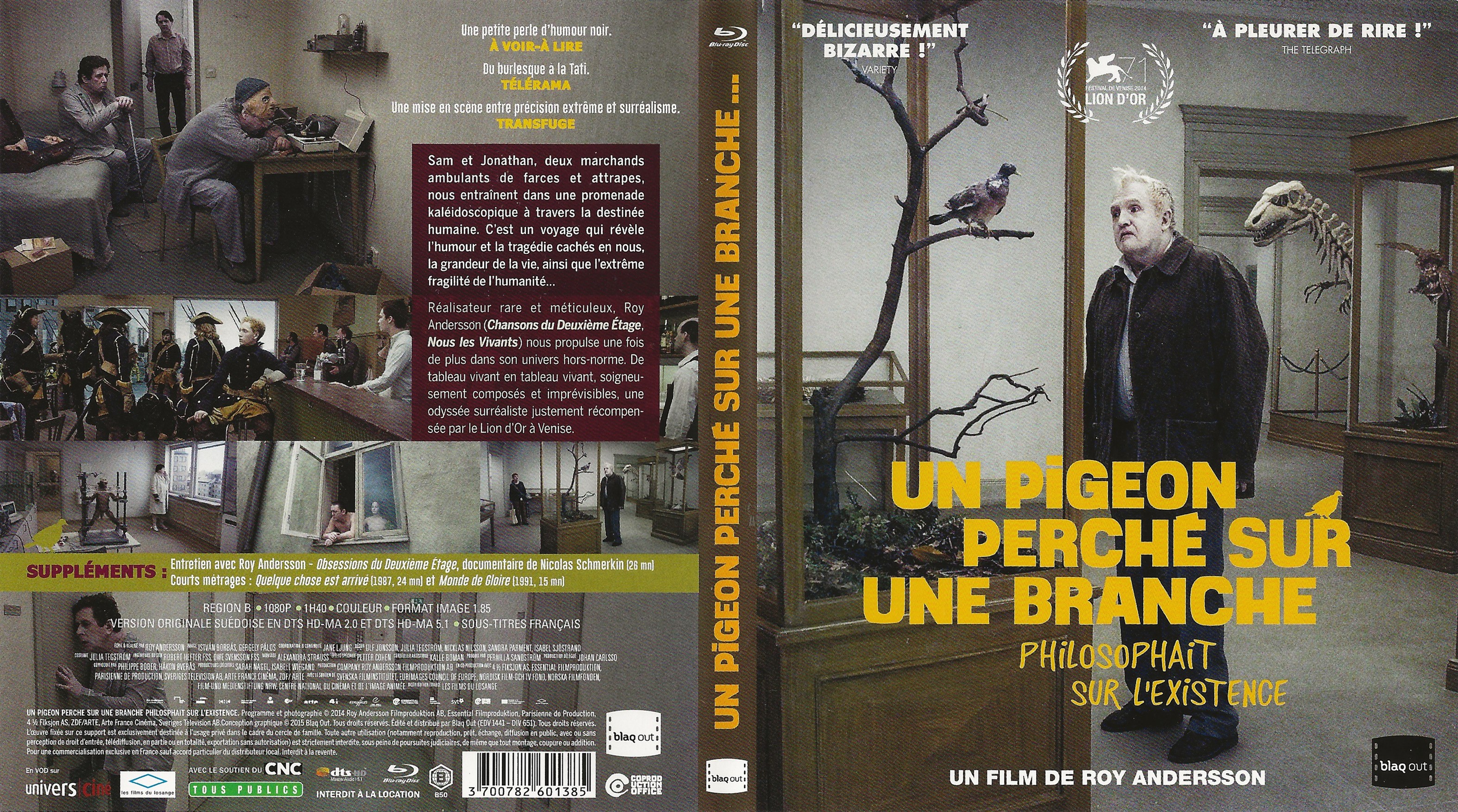 Jaquette DVD Un pigeon perch sur une branche philosophait sur l