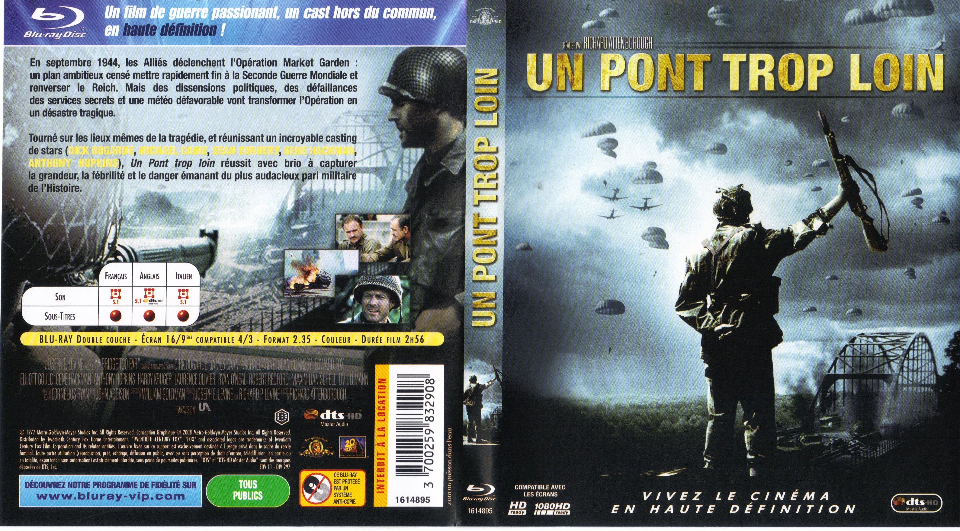 Jaquette DVD Un pont trop loin (BLU-RAY)