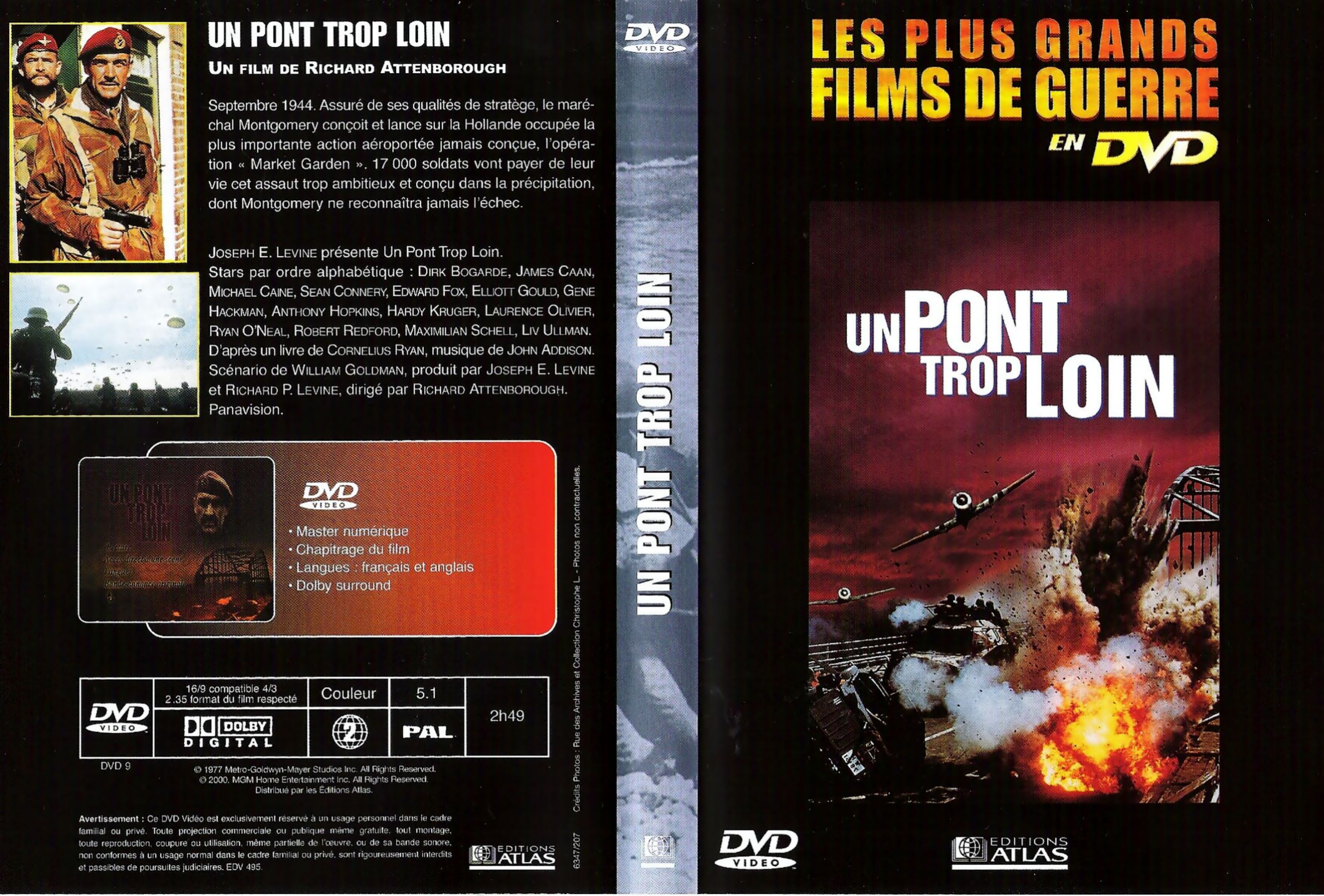 Jaquette DVD Un pont trop loin v2