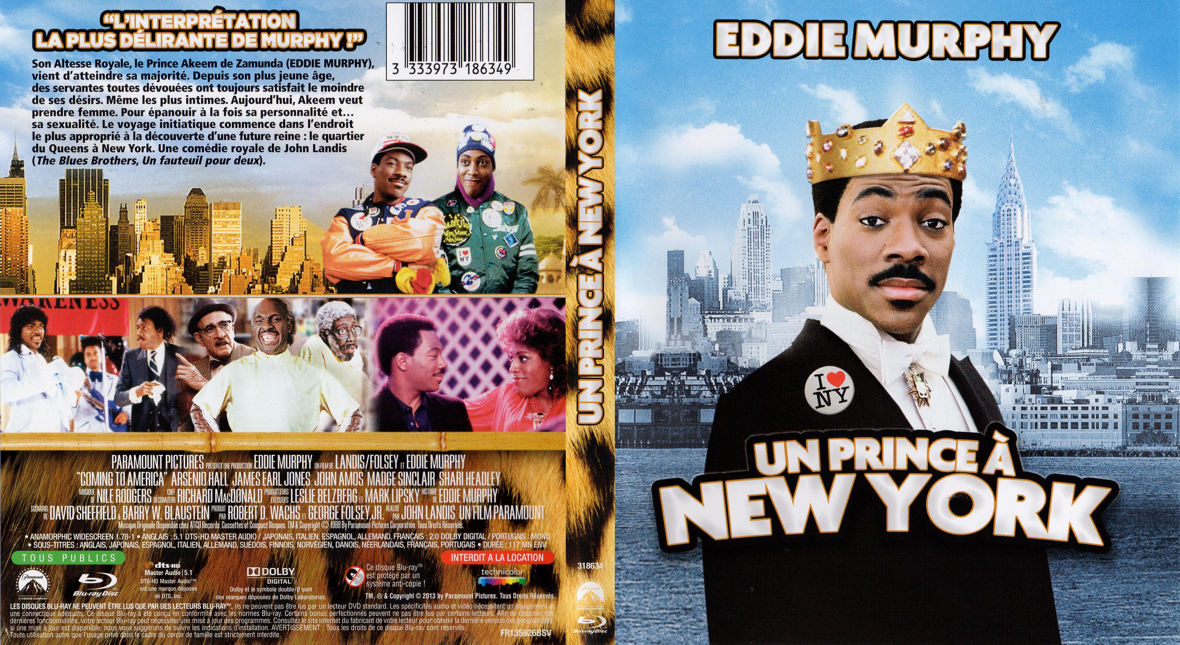 Jaquette DVD Un prince  New York (BLU-RAY)