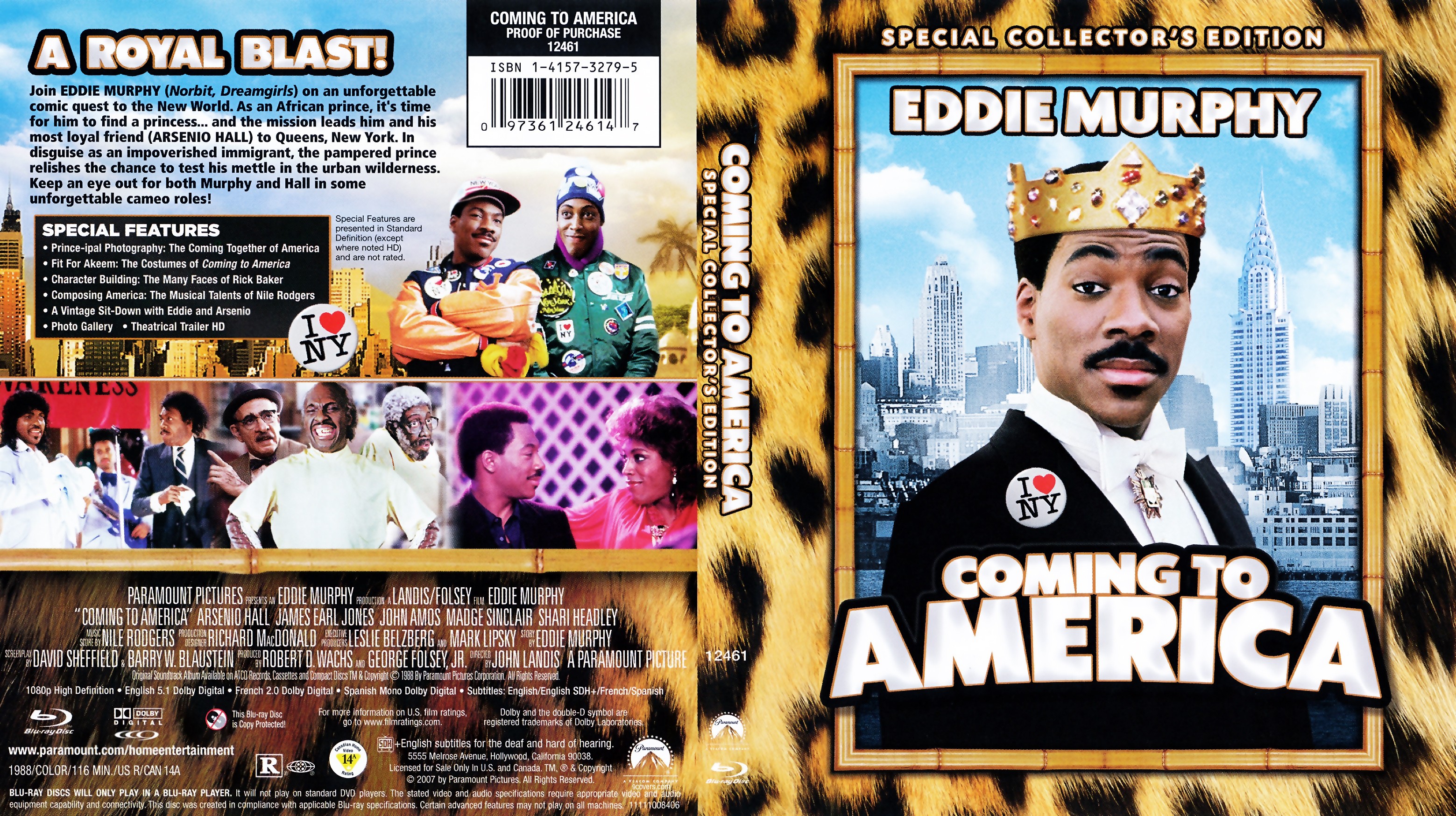 Jaquette DVD Un prince a New York - Coming to america (Canadienne) (BLU-RAY)
