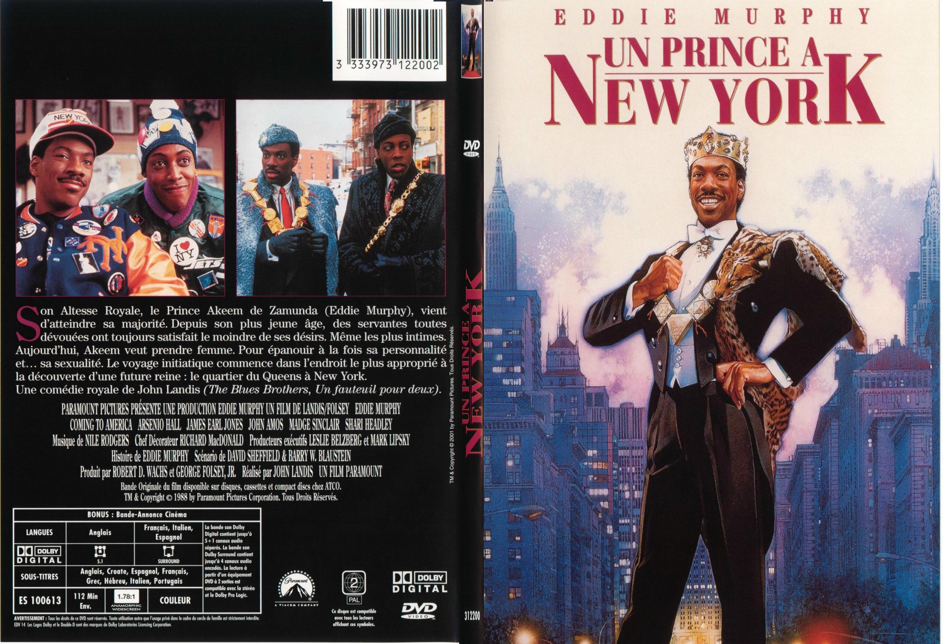Jaquette DVD Un prince  New York - SLIM