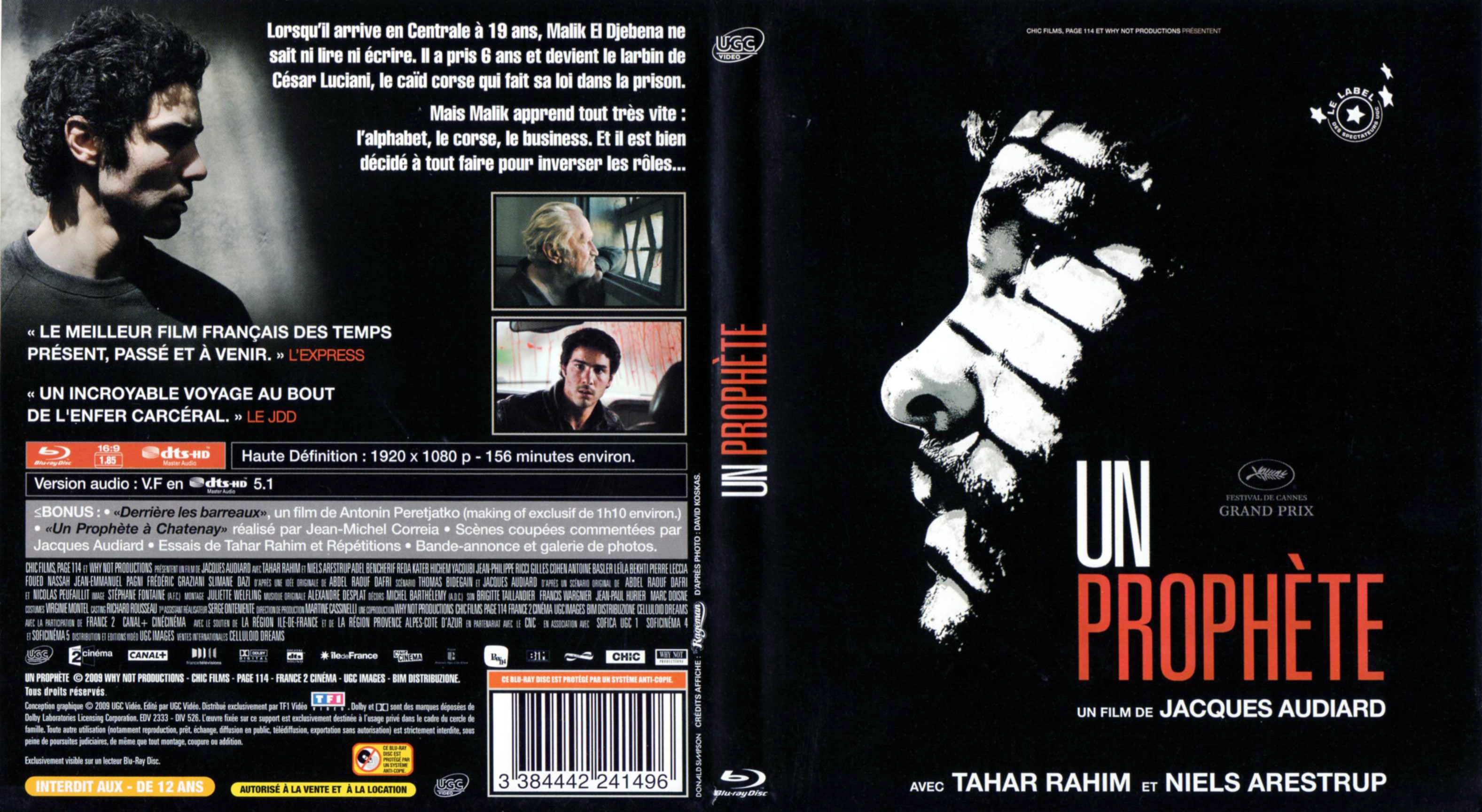 Jaquette DVD Un prophte (BLU-RAY)