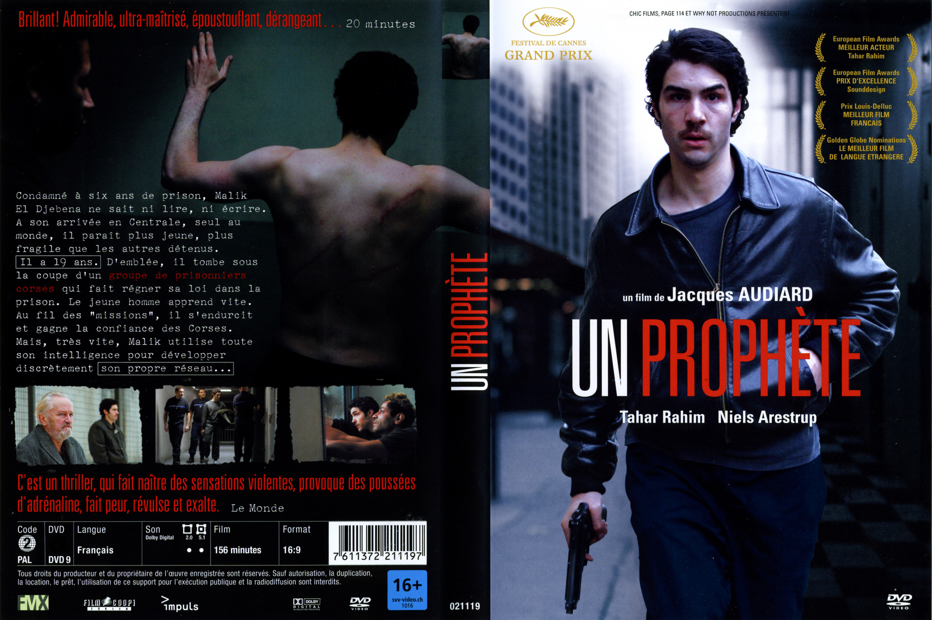 Jaquette DVD Un prophte v2