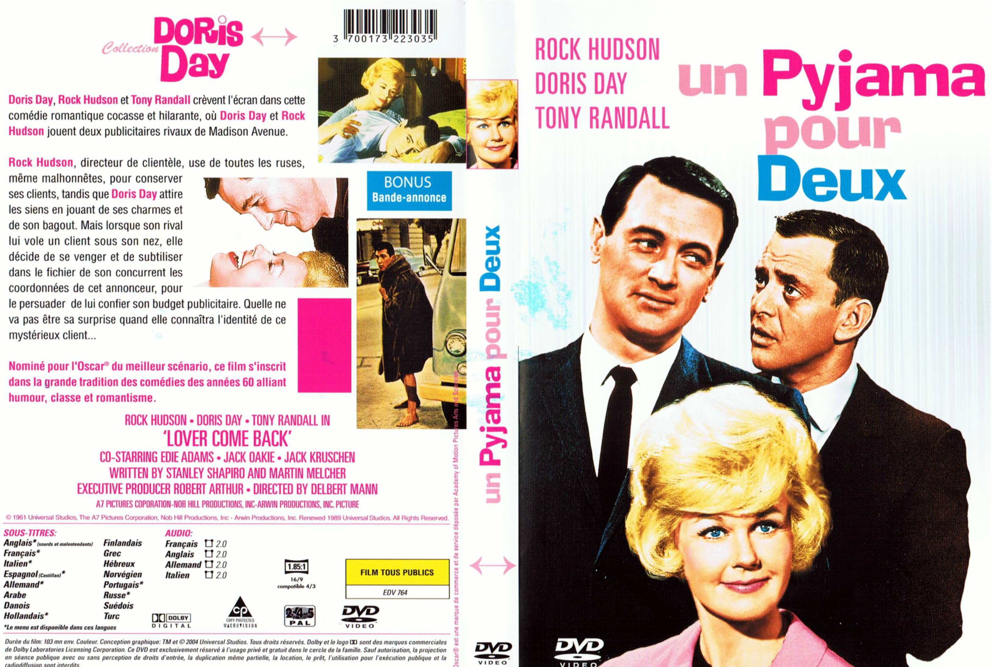 Jaquette DVD Un pyjama pour deux