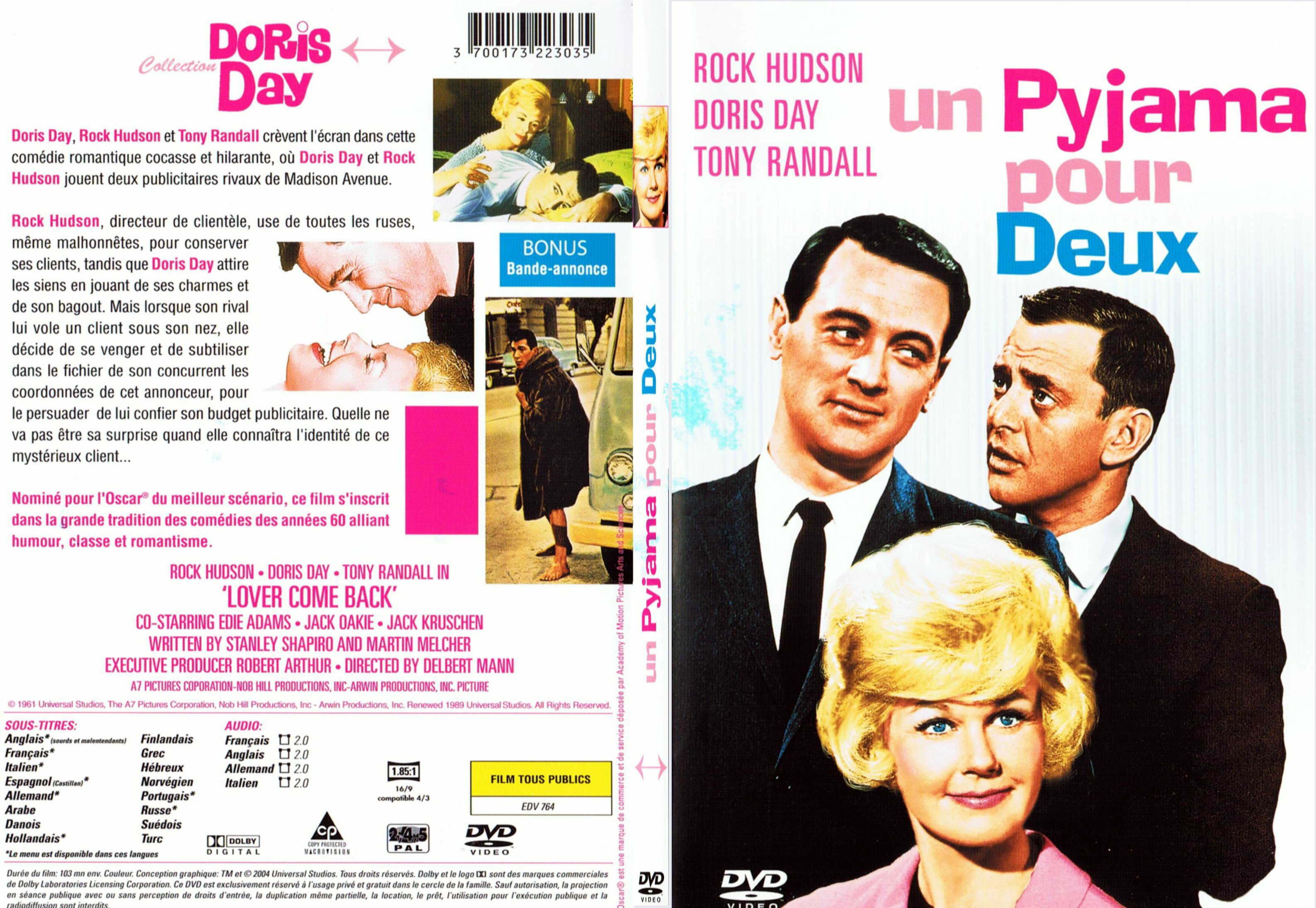 Jaquette DVD Un pyjama pour deux - SLIM