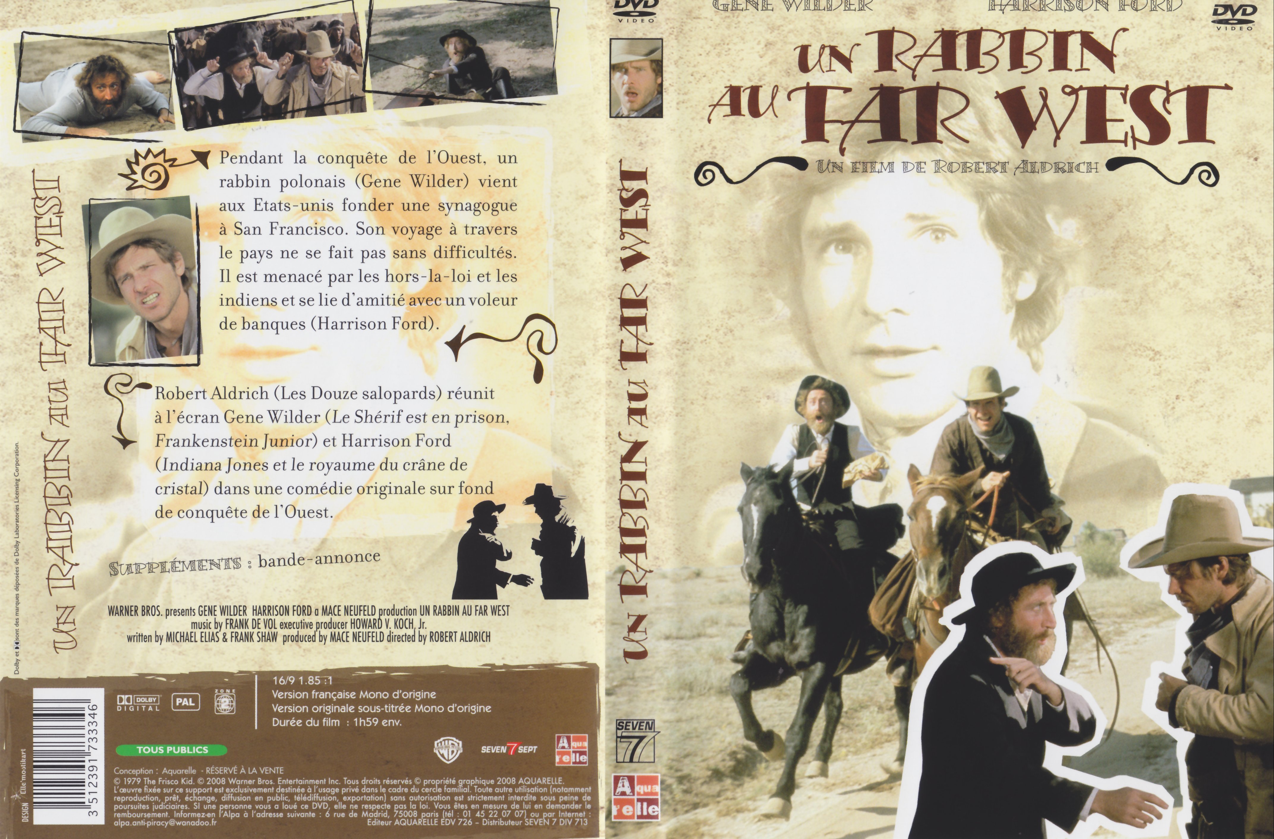Jaquette DVD Un rabbin au Far-West