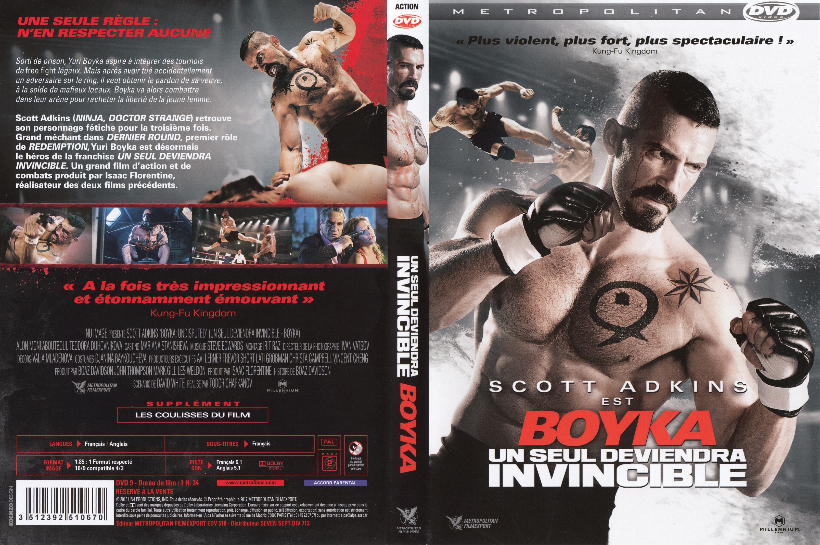 Jaquette DVD Un seul deviendra invincible Boyka