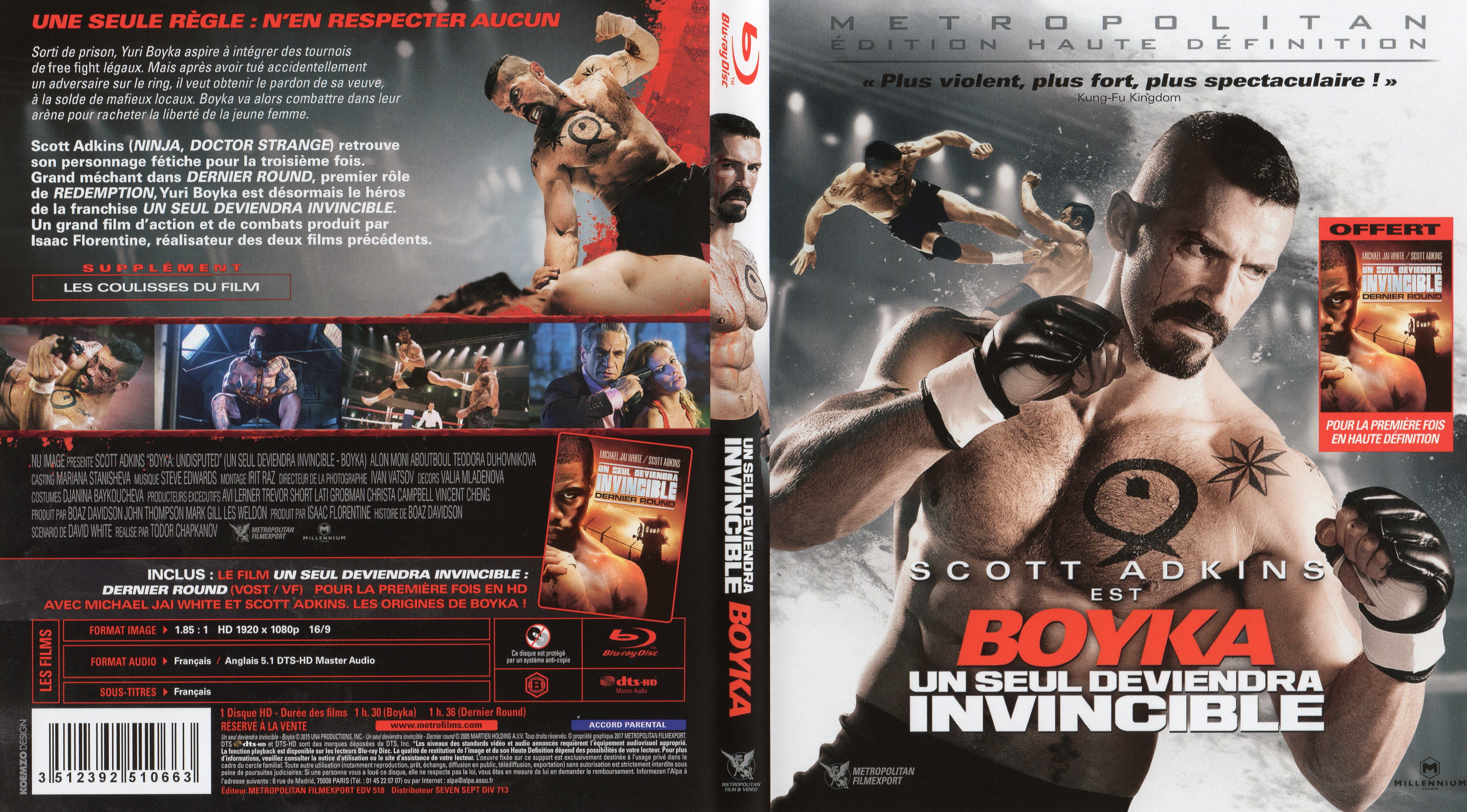 Jaquette DVD Un seul deviendra invincible Boyka (BLU-RAY)