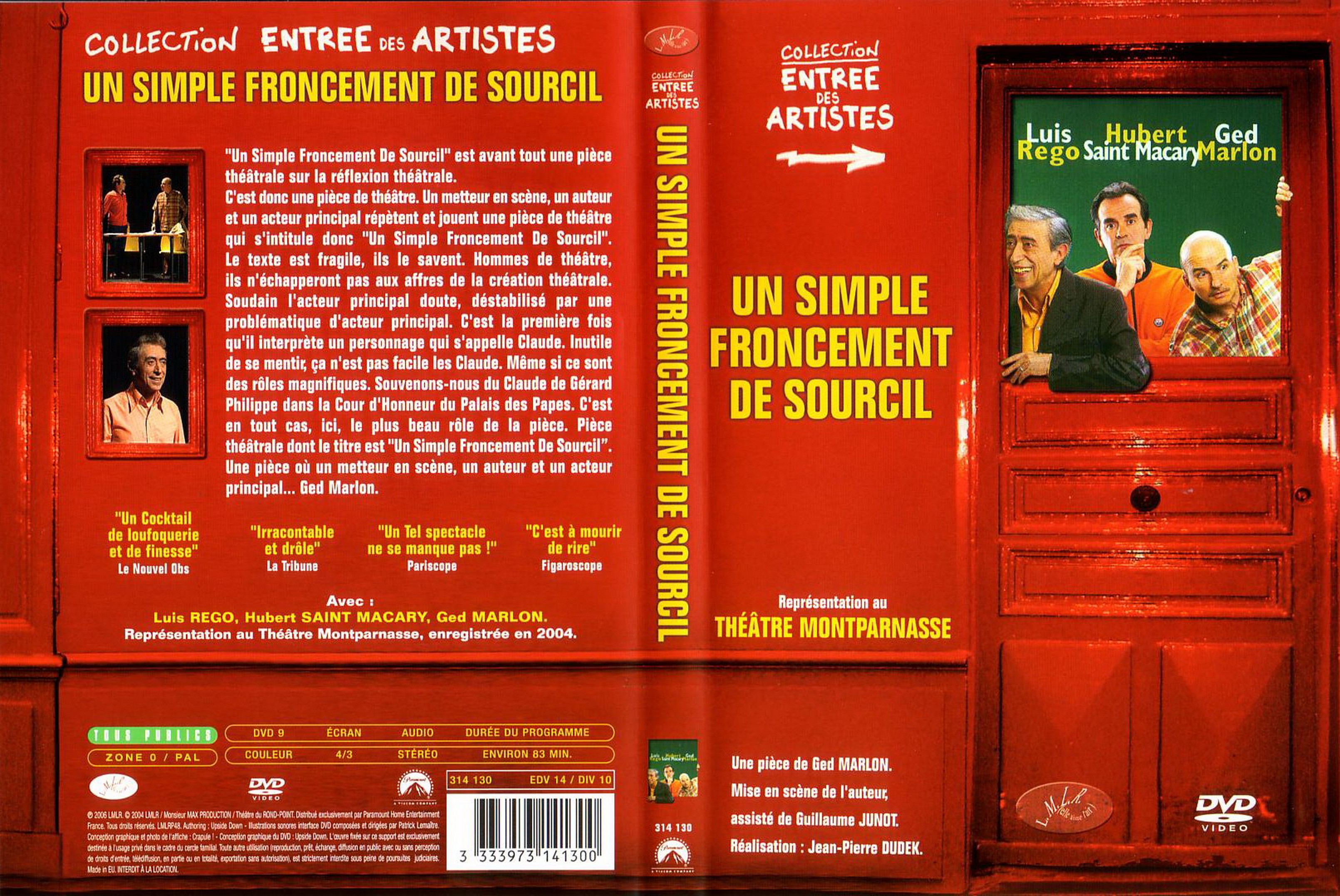 Jaquette DVD Un simple froncement de sourcil