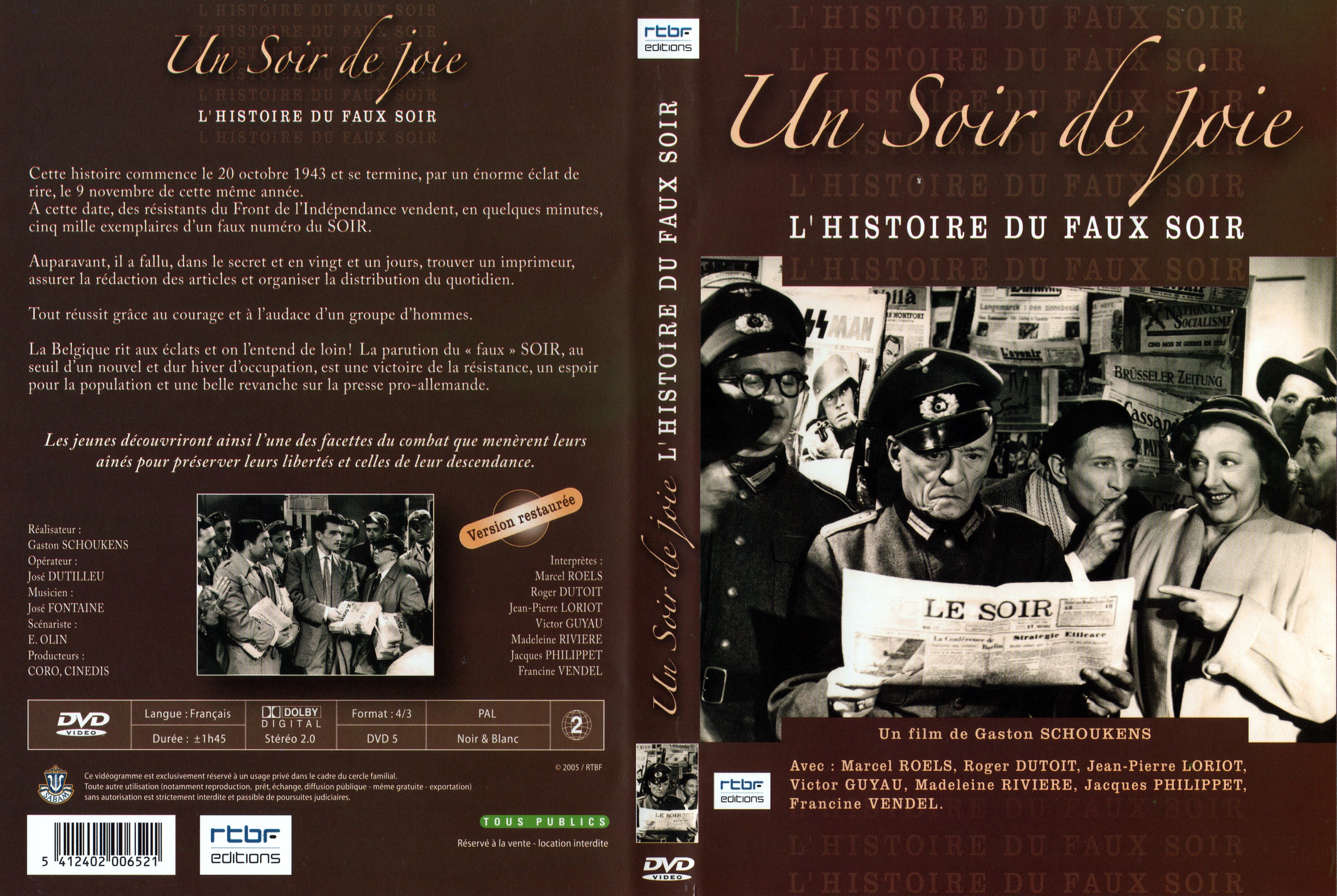 Jaquette DVD Un soir de joie