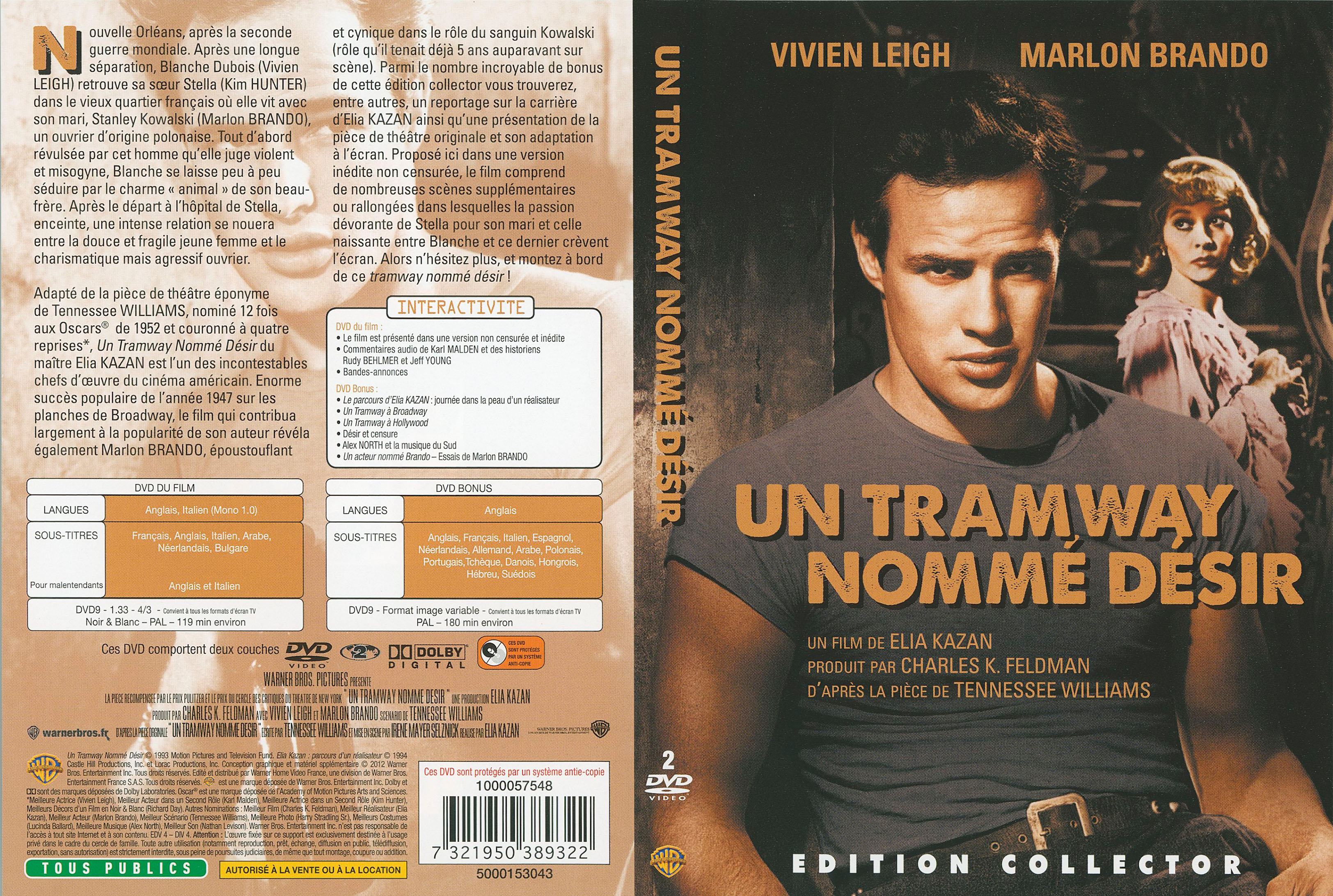 Jaquette DVD Un tramway nomme desir v2
