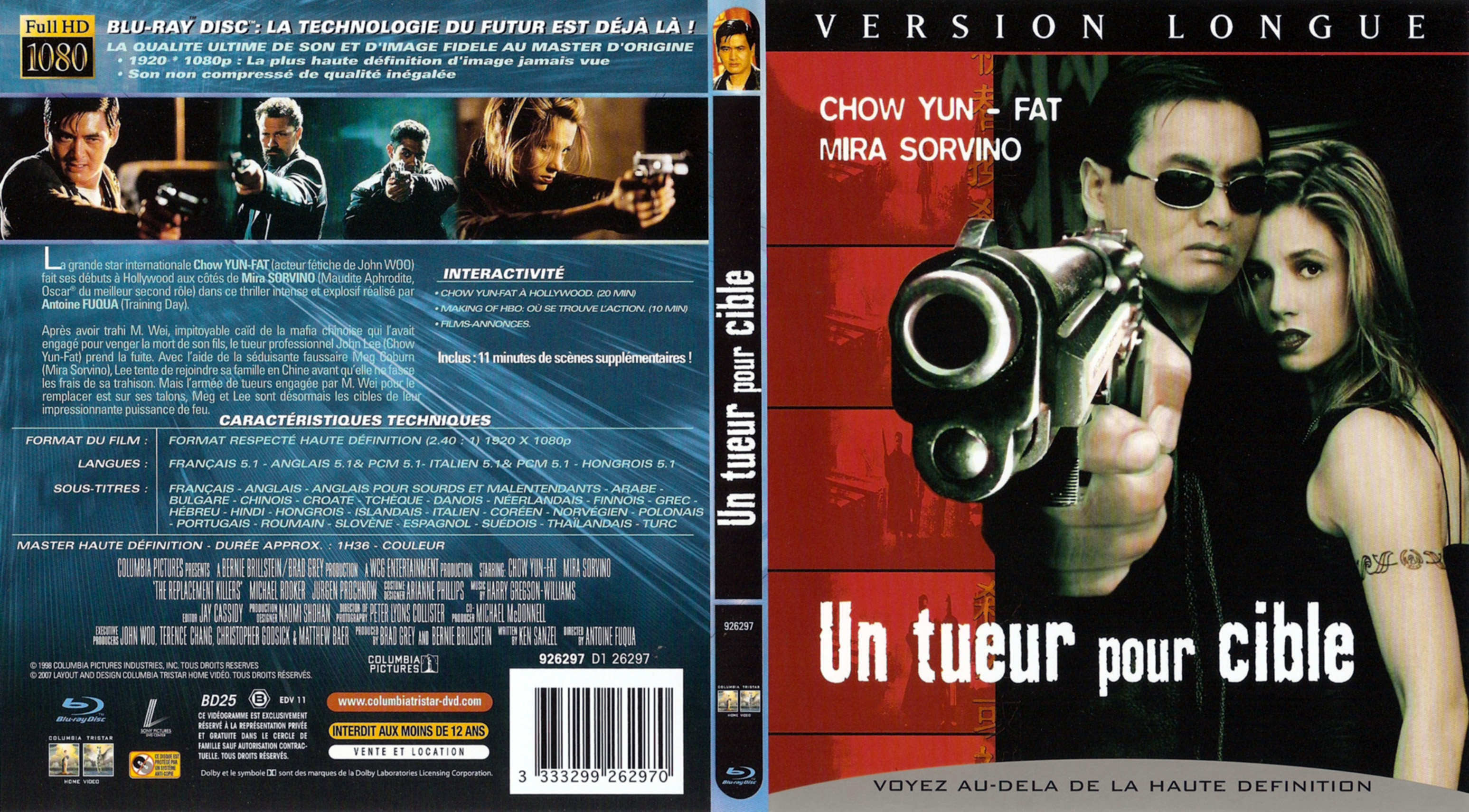 Jaquette DVD Un tueur pour cible (BLU-RAY)