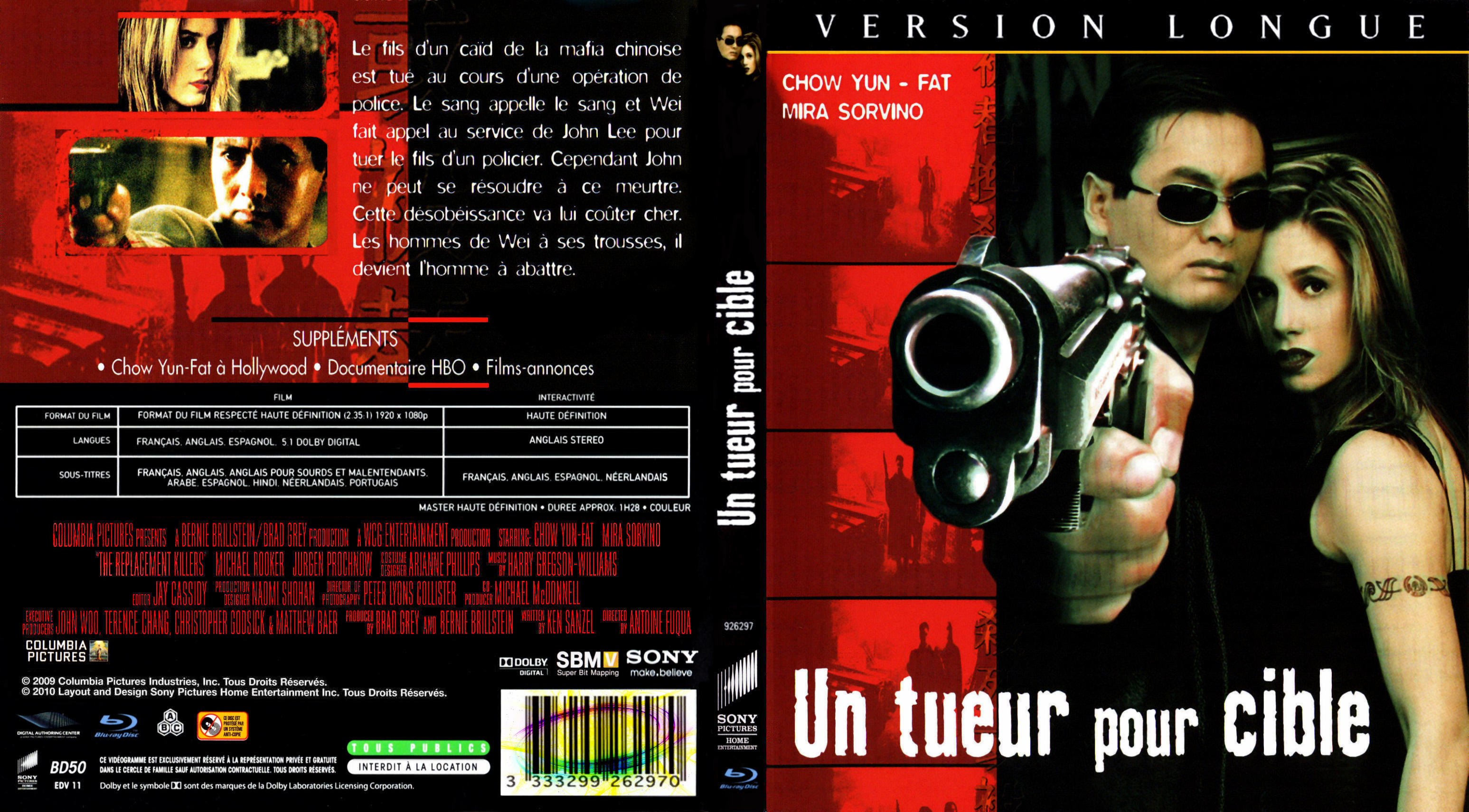 Jaquette DVD Un tueur pour cible custom (BLU-RAY)
