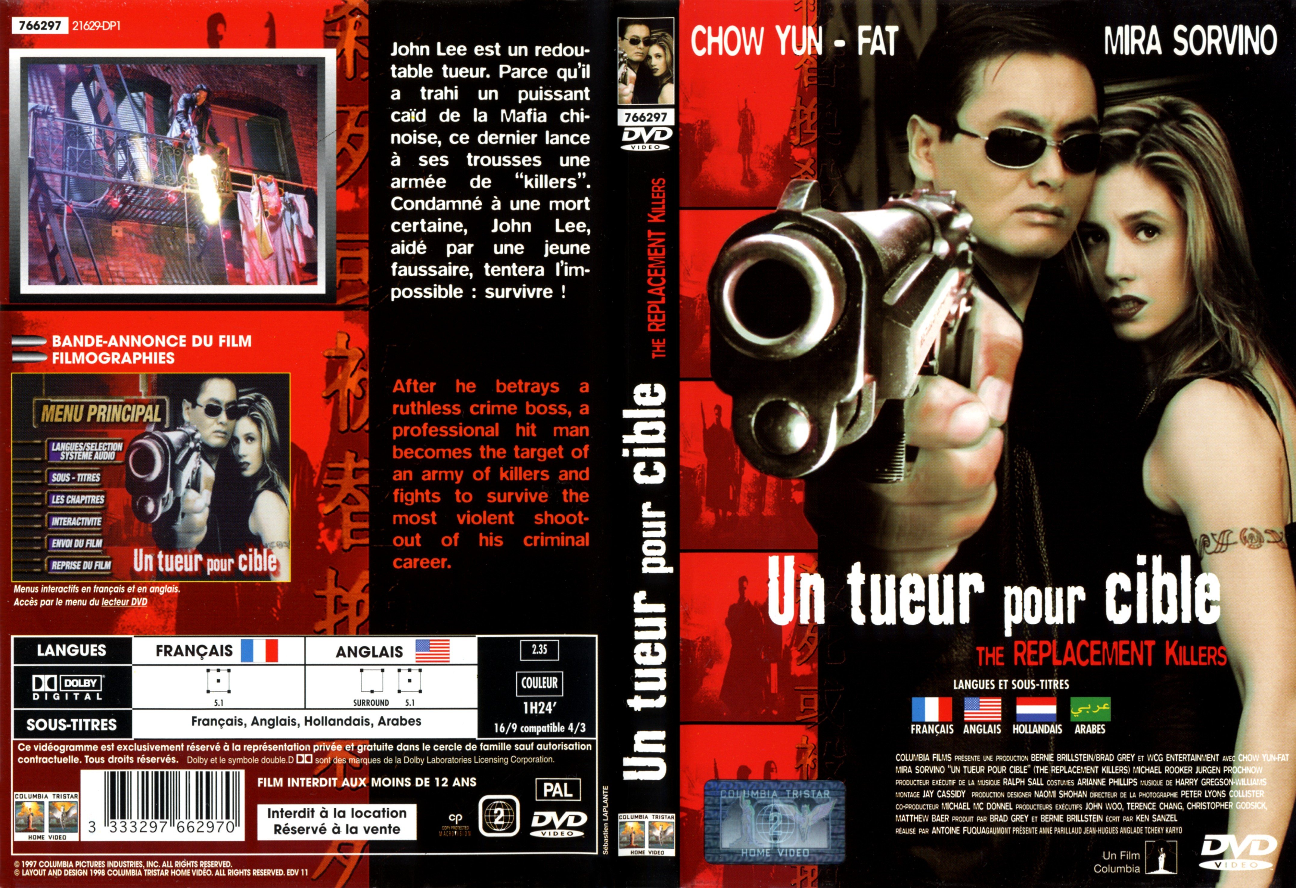 Jaquette DVD Un tueur pour cible v2
