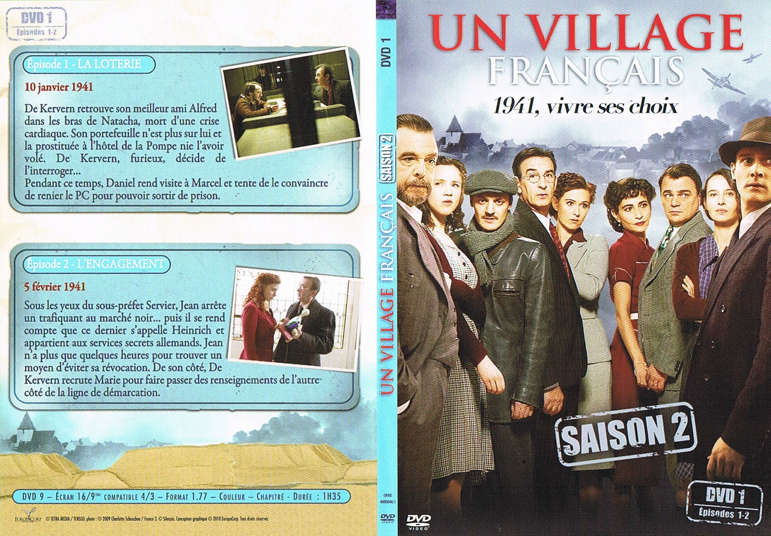 Jaquette DVD Un village francais Saison 2 DVD 1