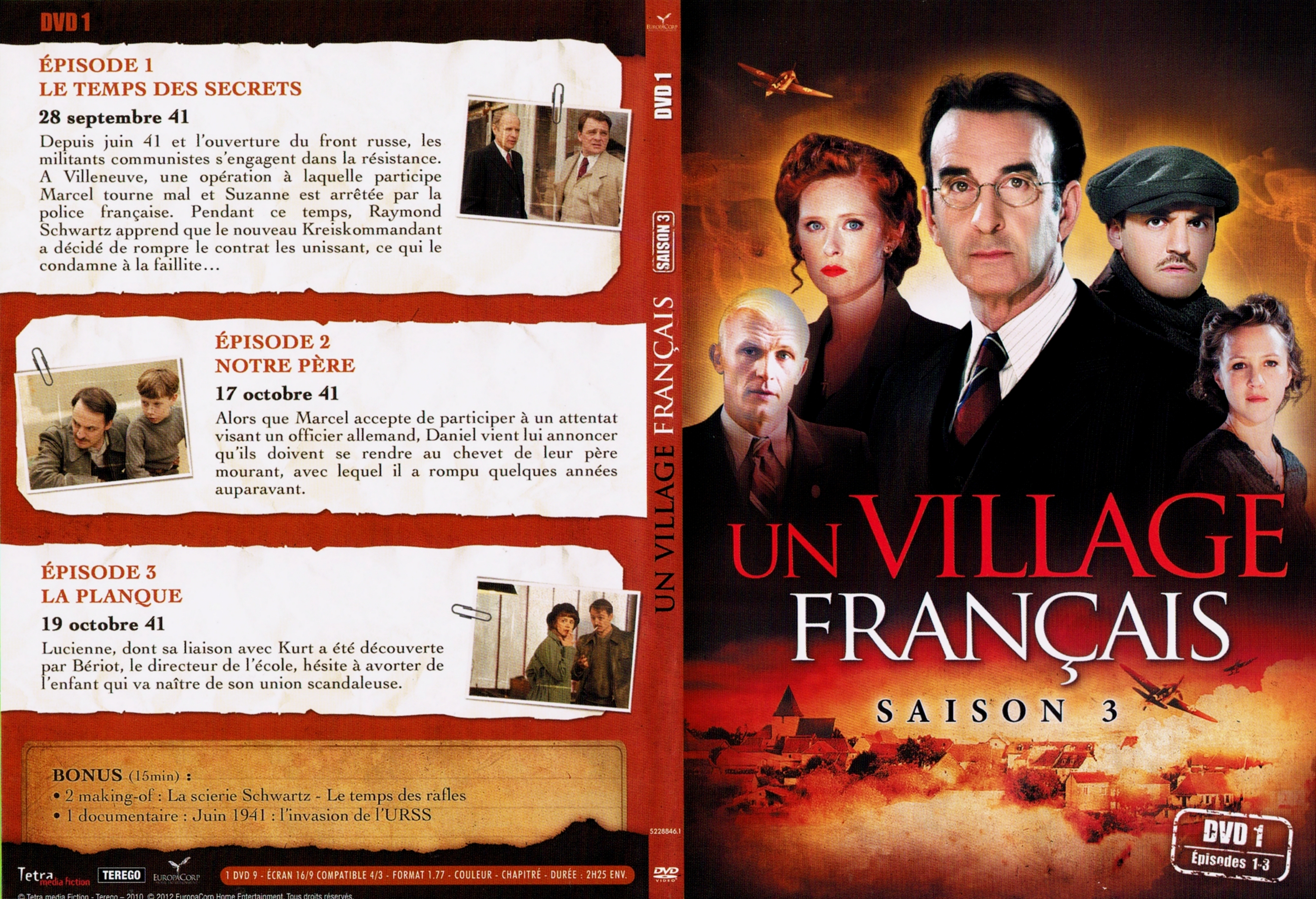 Jaquette DVD Un village francais Saison 3 DVD 1