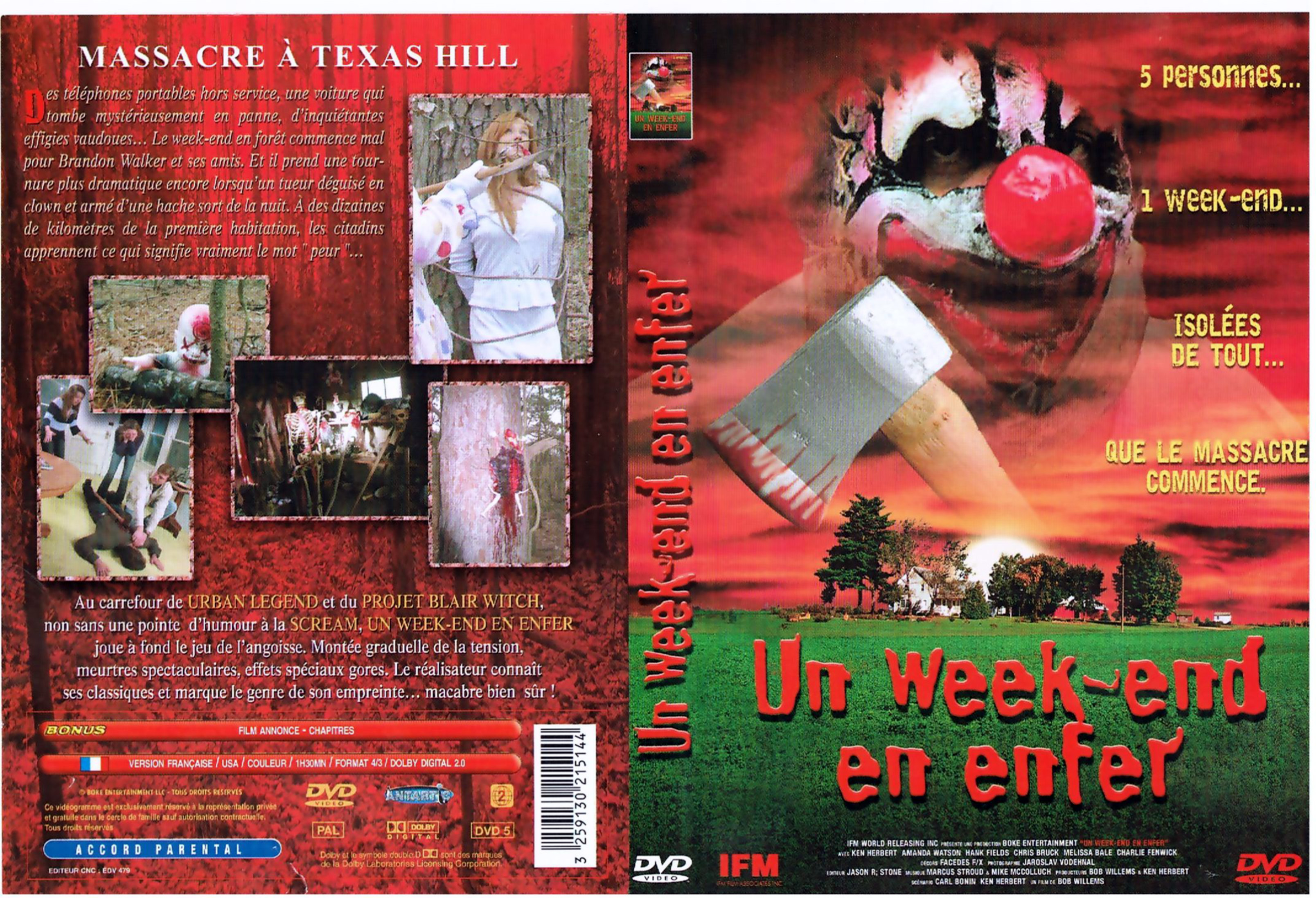 Jaquette DVD Un week-end en enfer