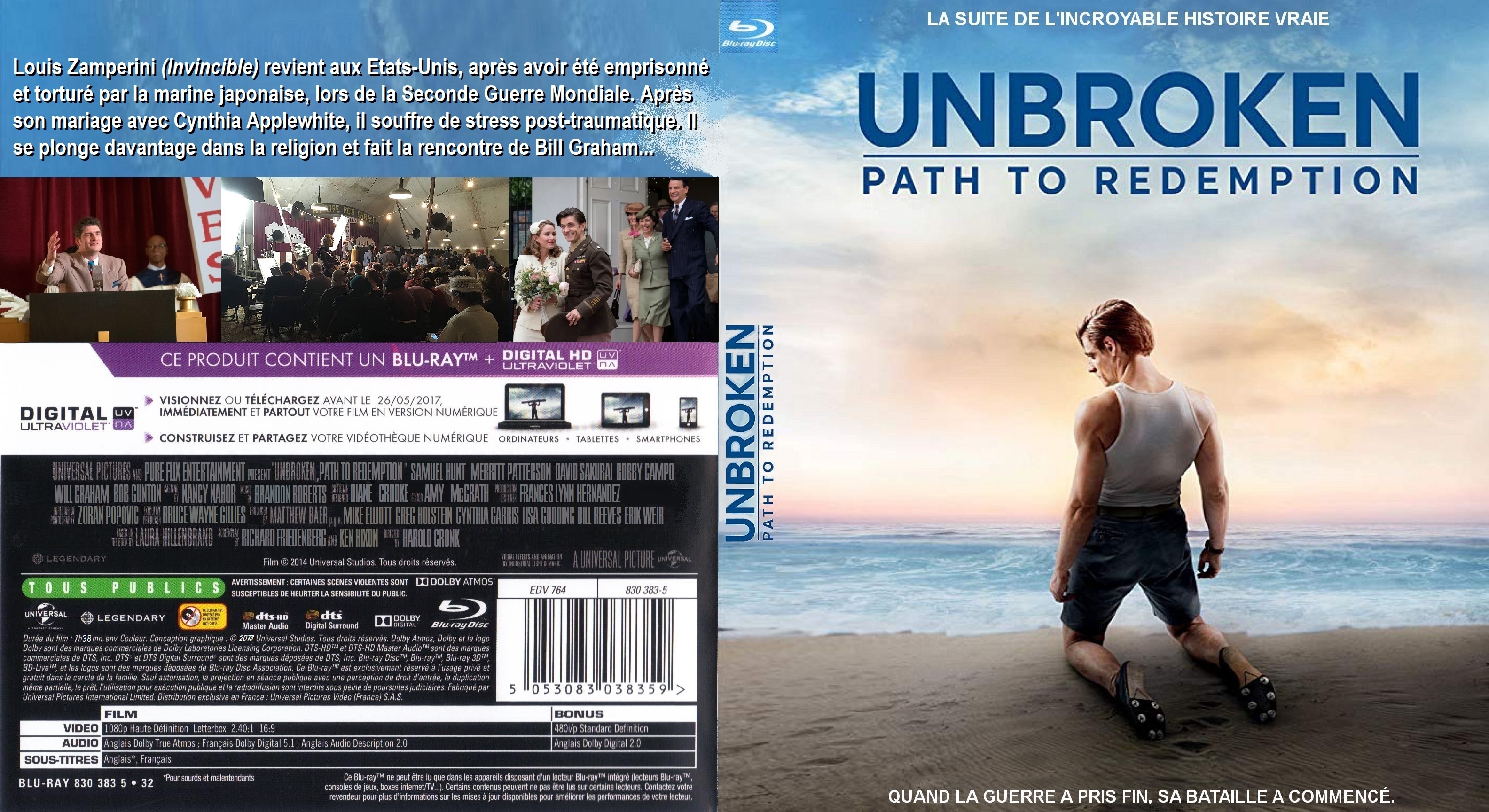 Jaquette DVD Unbroken path to redemption custom (BLU-RAY)