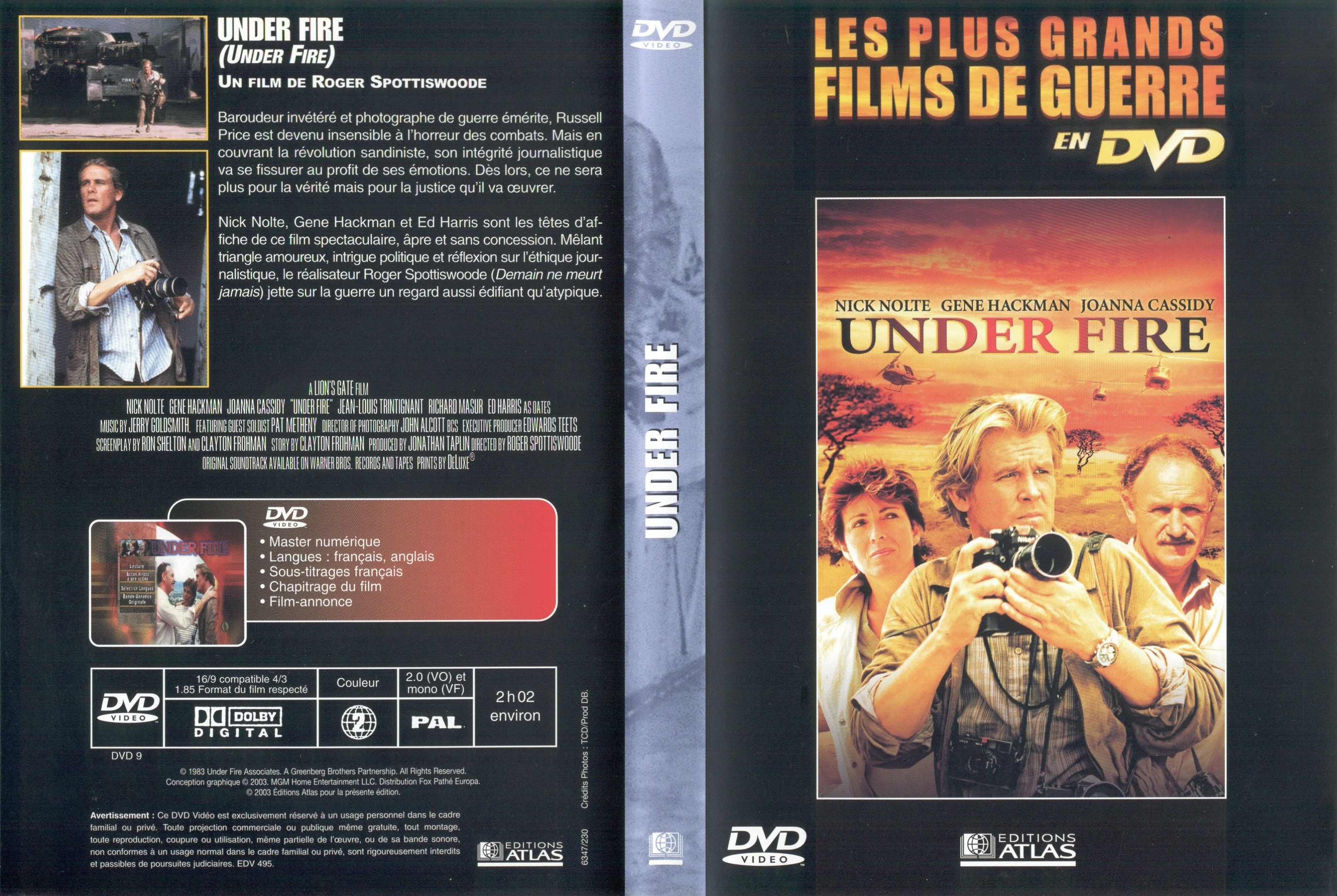 Jaquette DVD Under fire