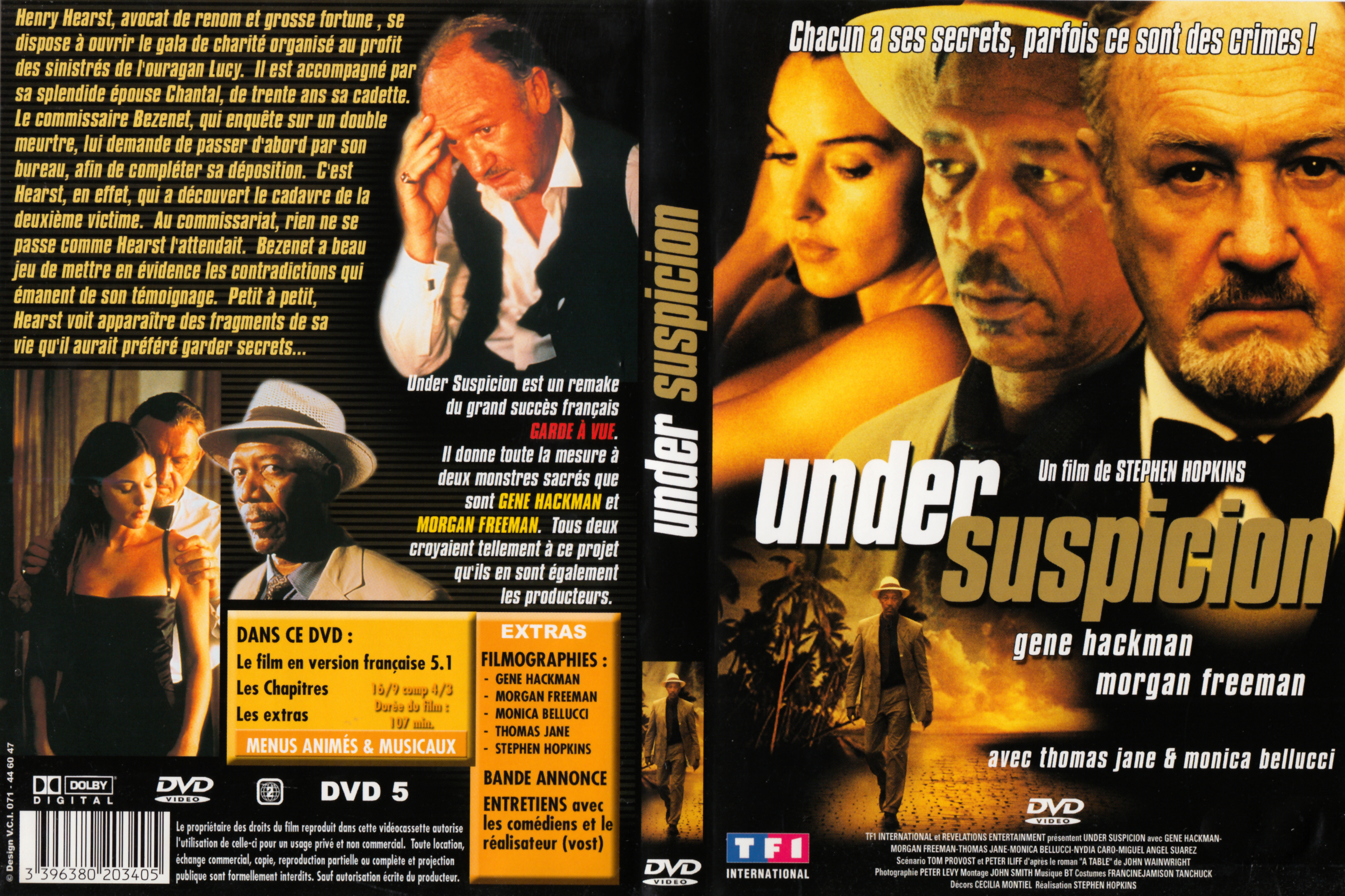 Jaquette DVD Under suspicion - Suspicion