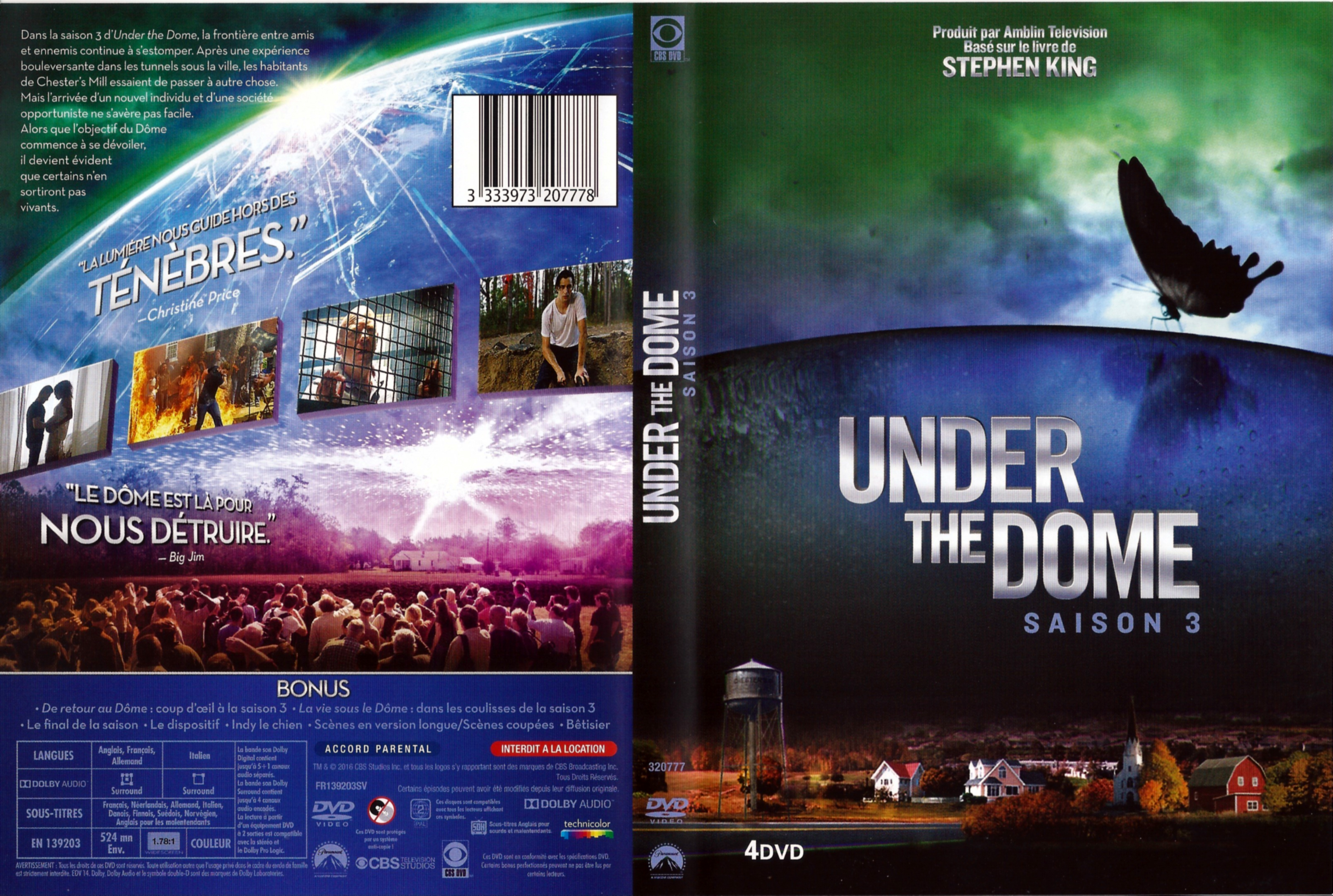 Jaquette DVD Under the Dome saison 3