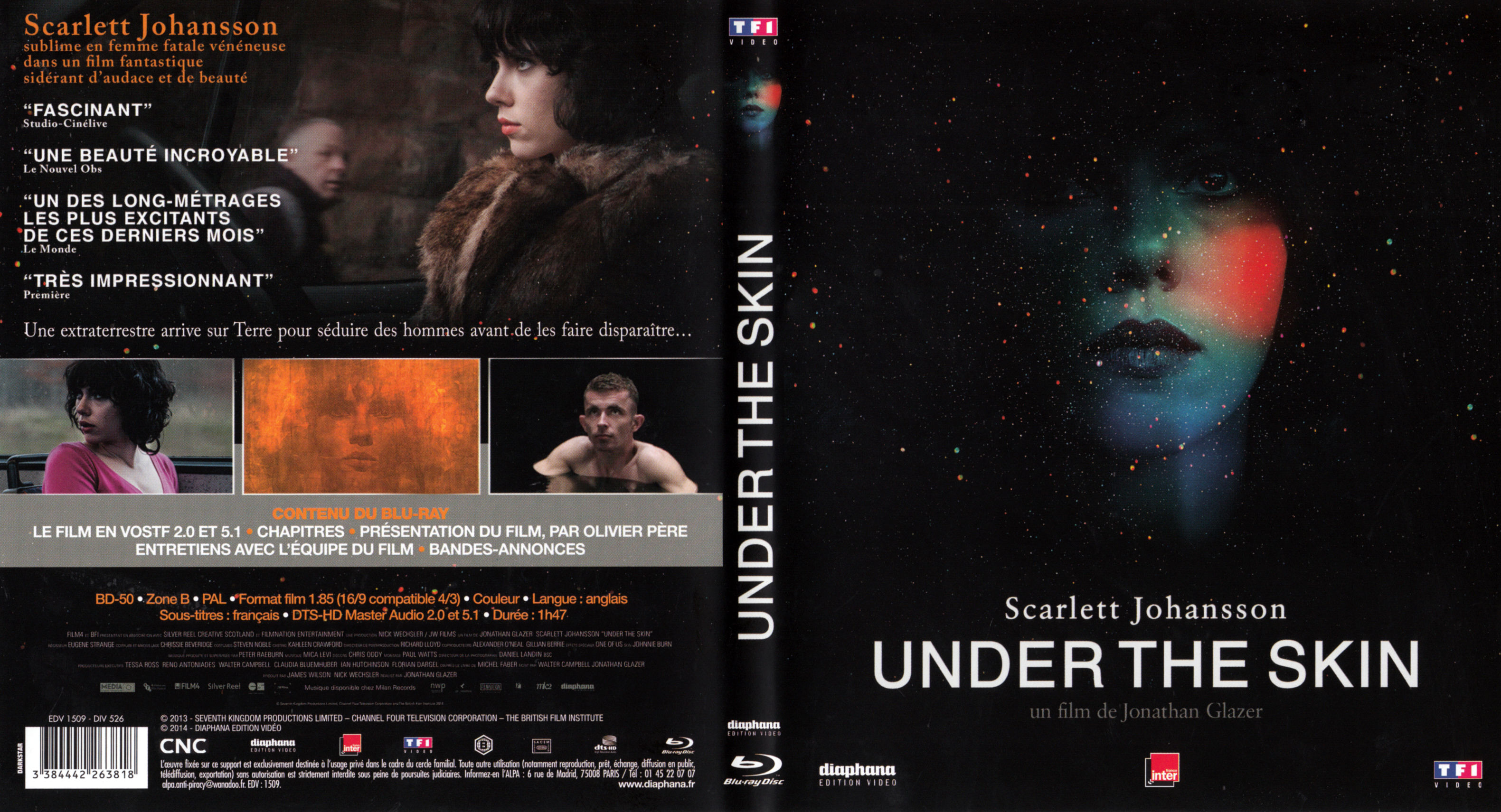 Jaquette DVD Under the Skin (BLU-RAY)