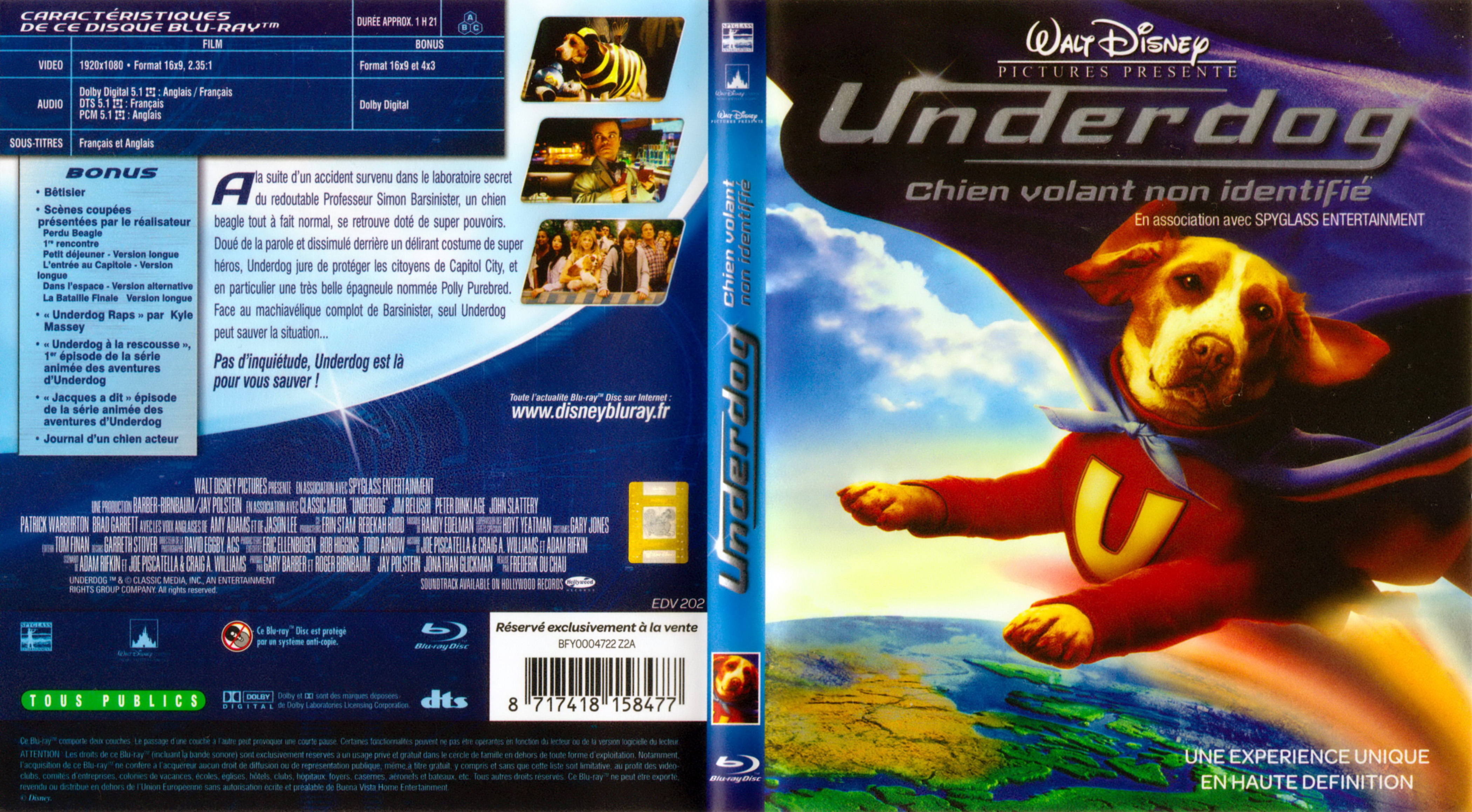 Jaquette DVD Underdog (BLU-RAY)