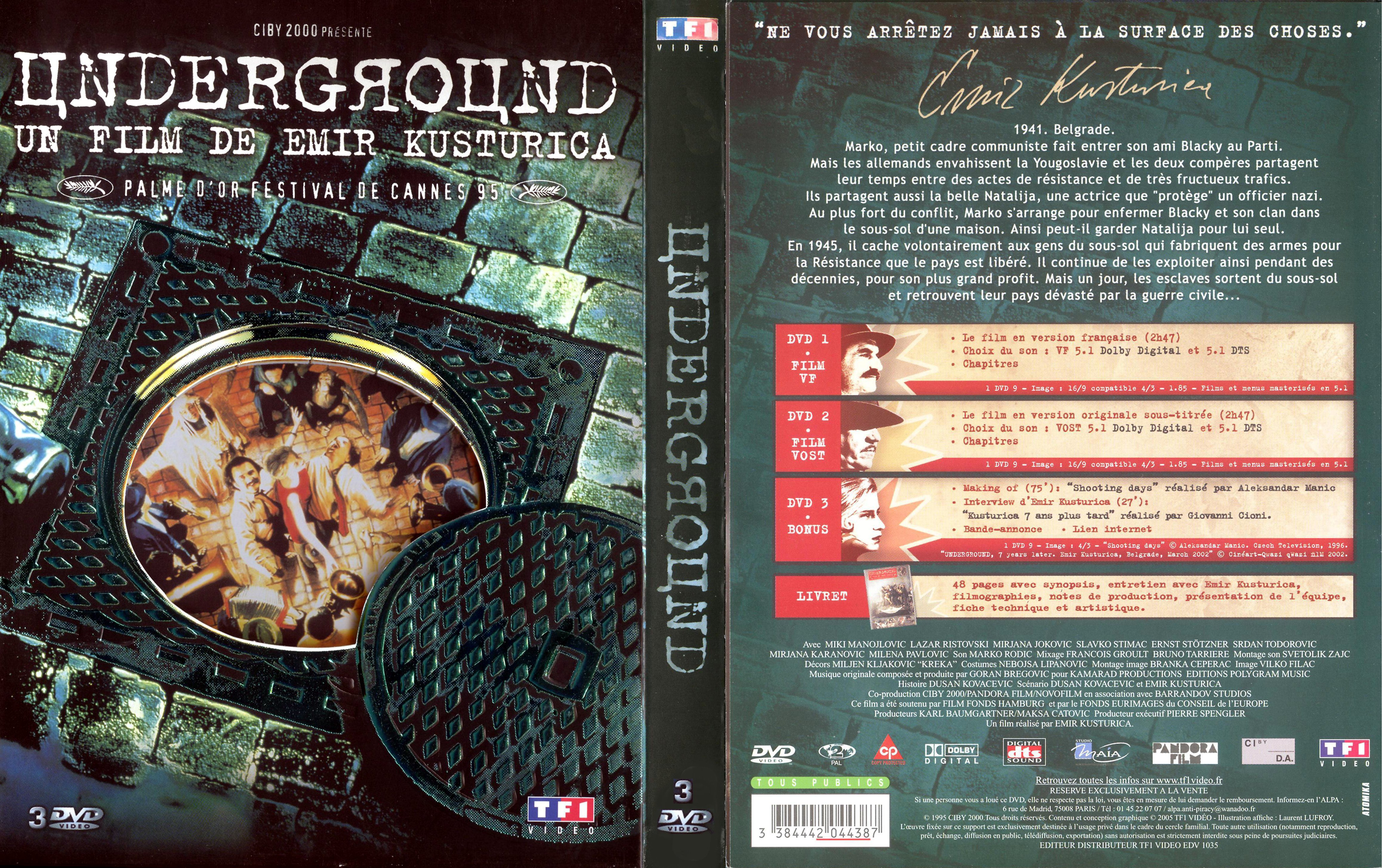 Jaquette DVD Underground v3
