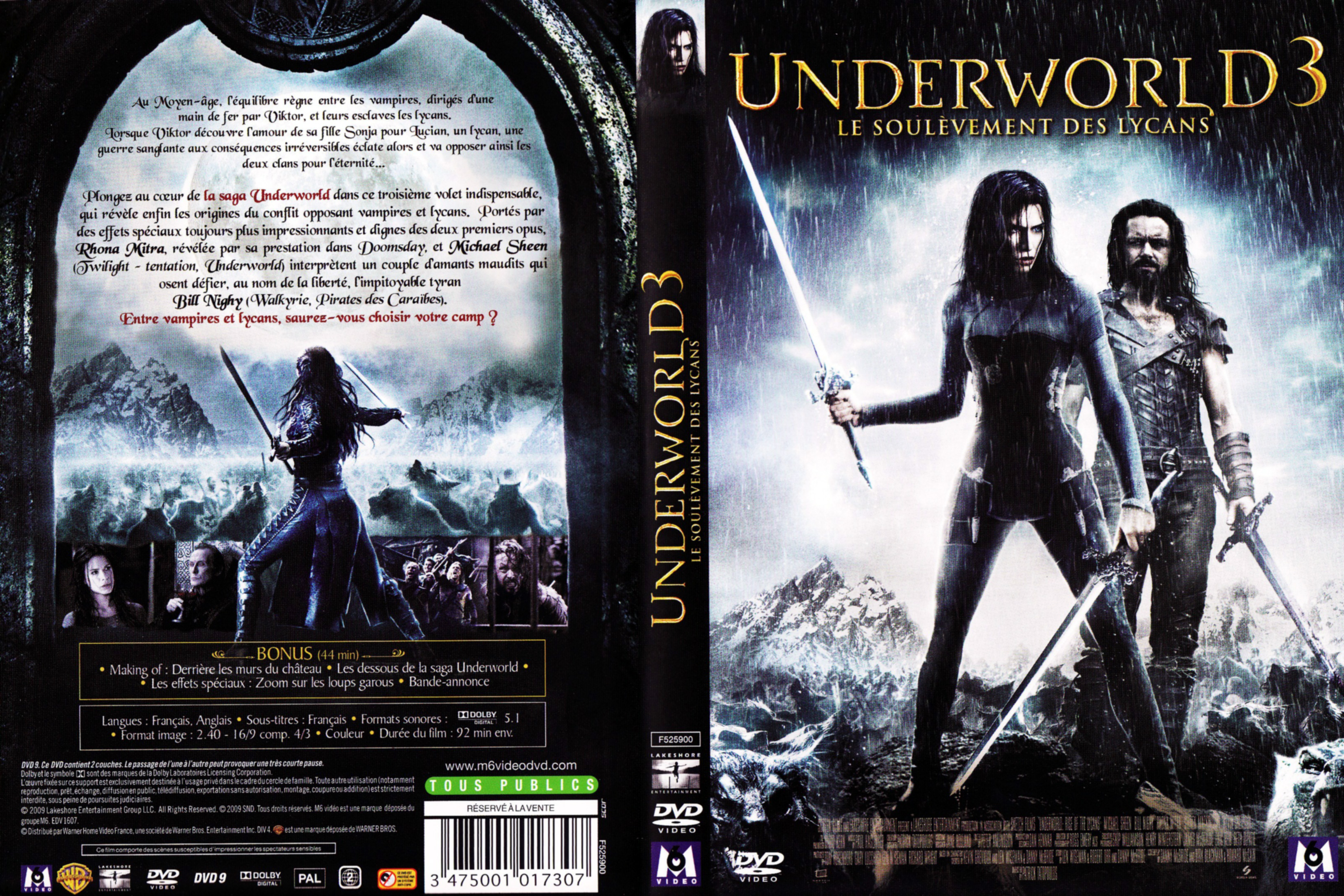 Jaquette DVD Underworld 3