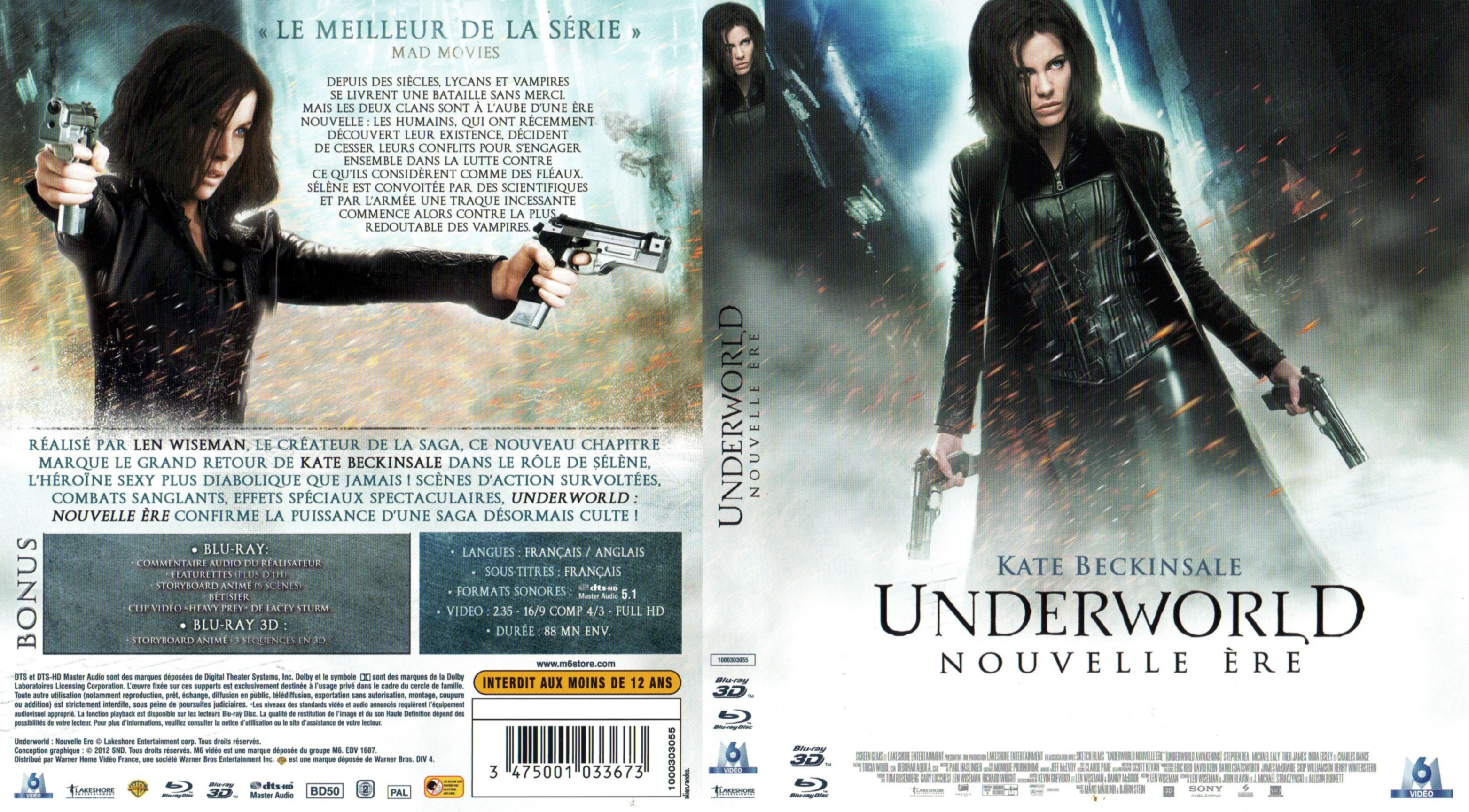 Jaquette DVD Underworld Nouvelle re (BLU-RAY)