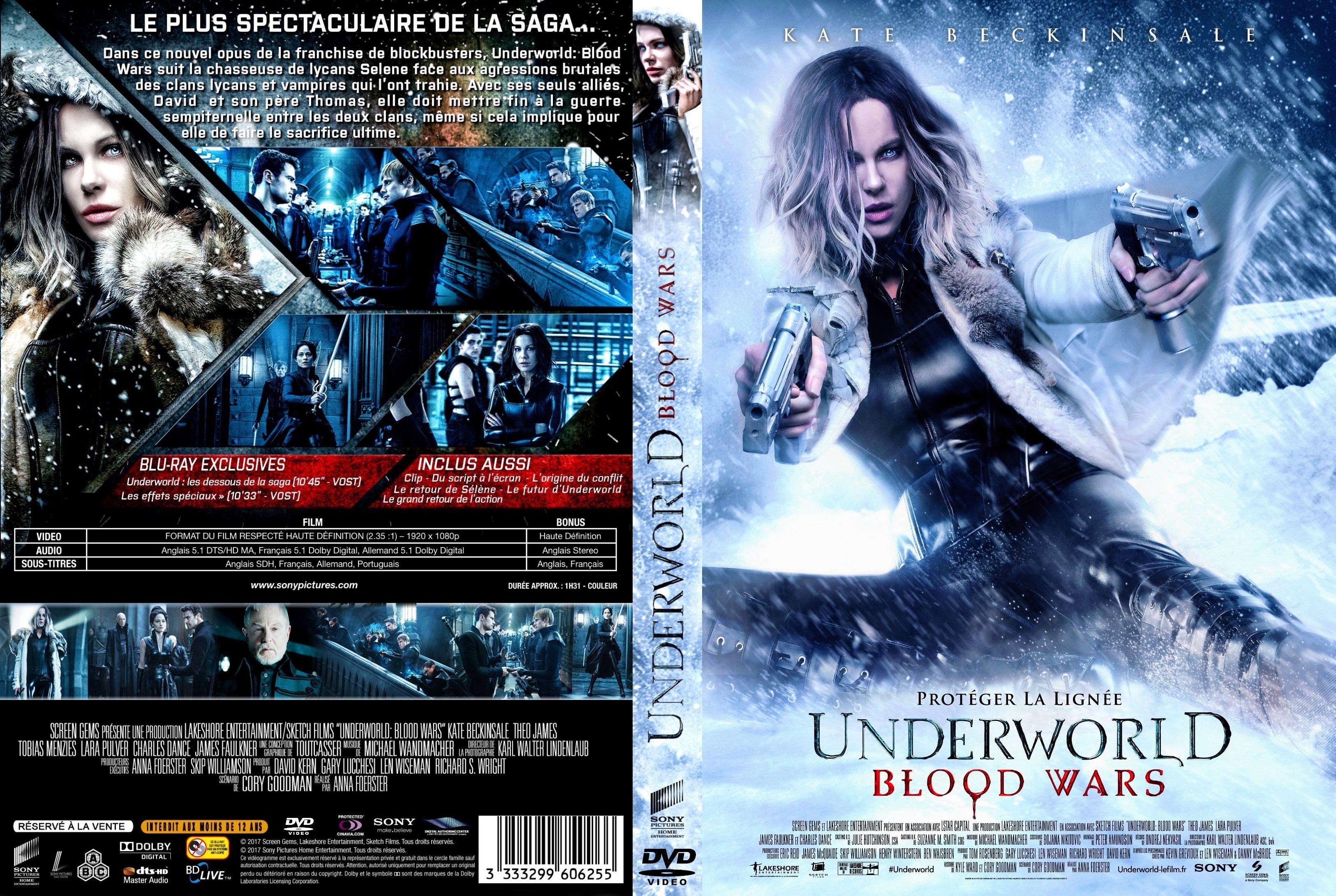 Jaquette DVD Underworld - Blood Wars custom