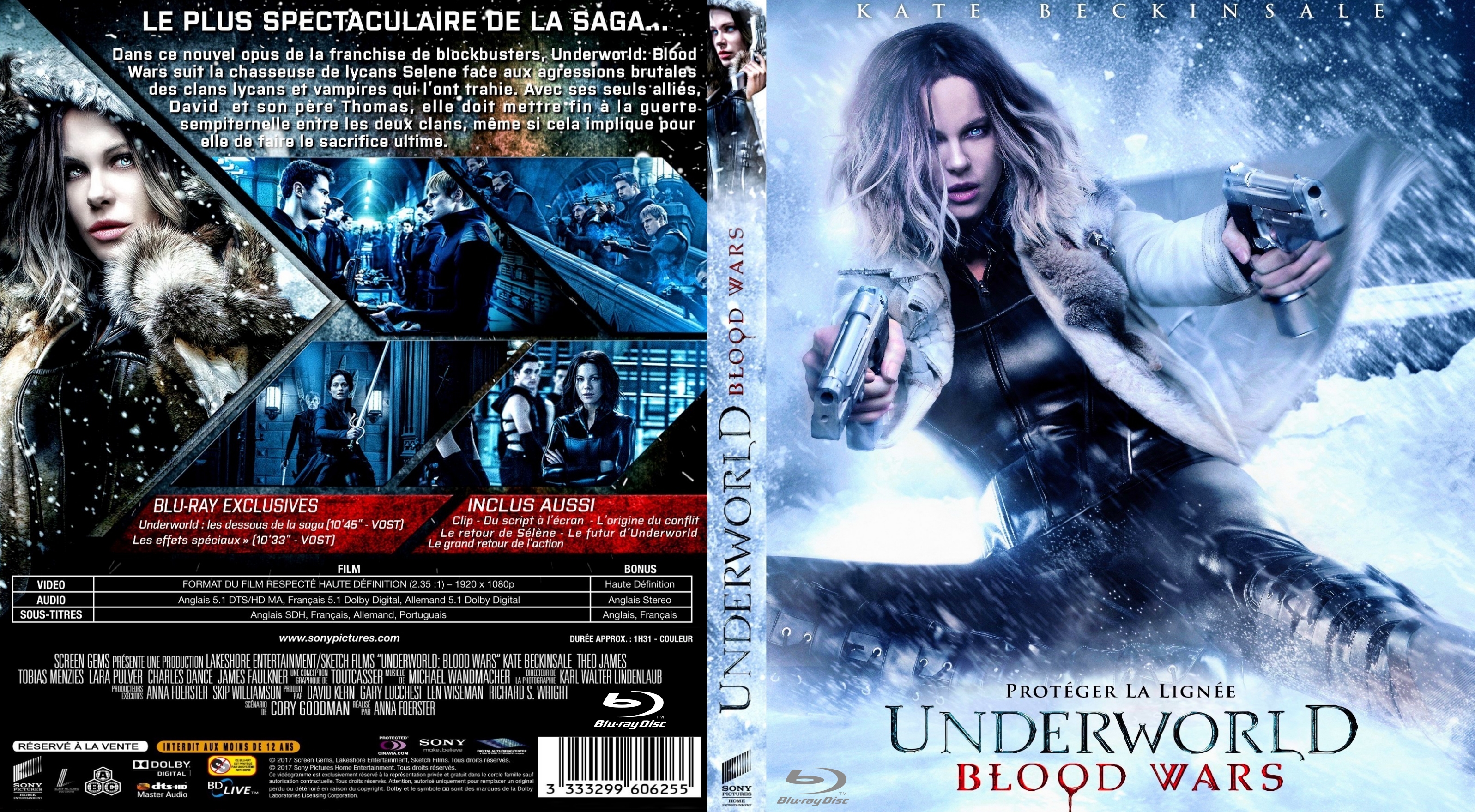 Jaquette DVD Underworld - Blood Wars custom (BLU-RAY)
